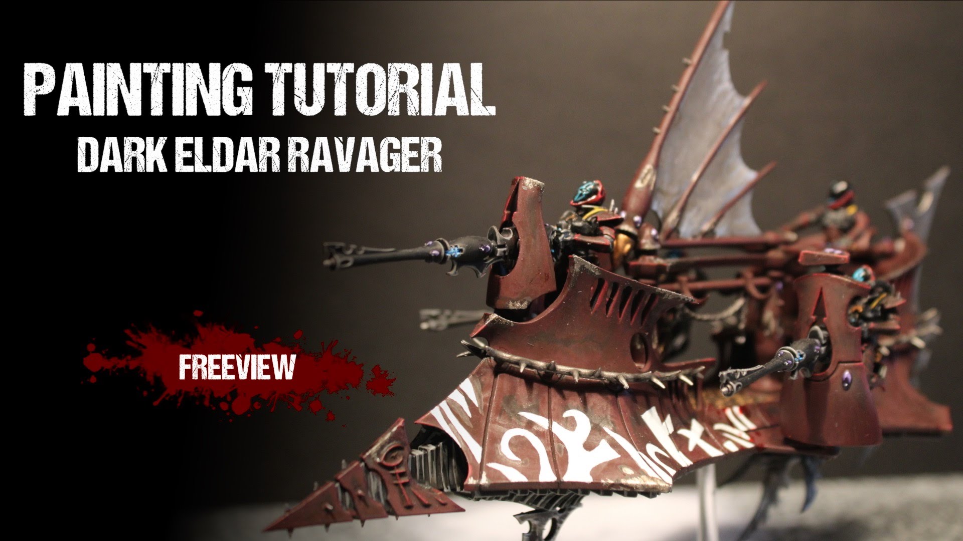 Warhammer 40,000 Painting Tutorial Dark Eldar Ravager Tabletop Tactics