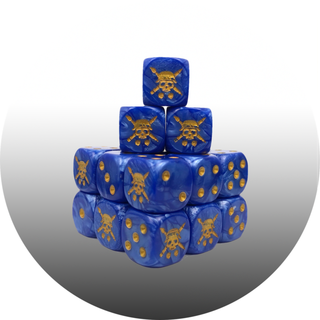 TABLETOP TACTICS BLUE PEARL DICE Tabletop Tactics