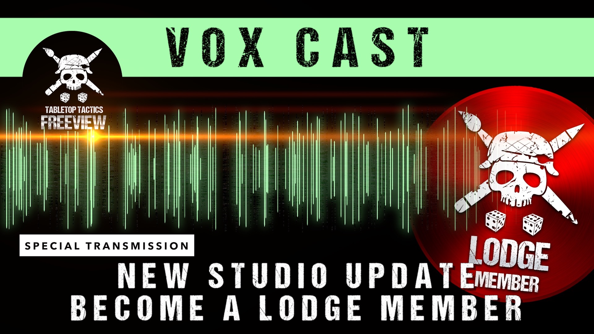 *NEW* Studio Update a Lodge Member Tabletop Tactics Backstage Tabletop Tactics