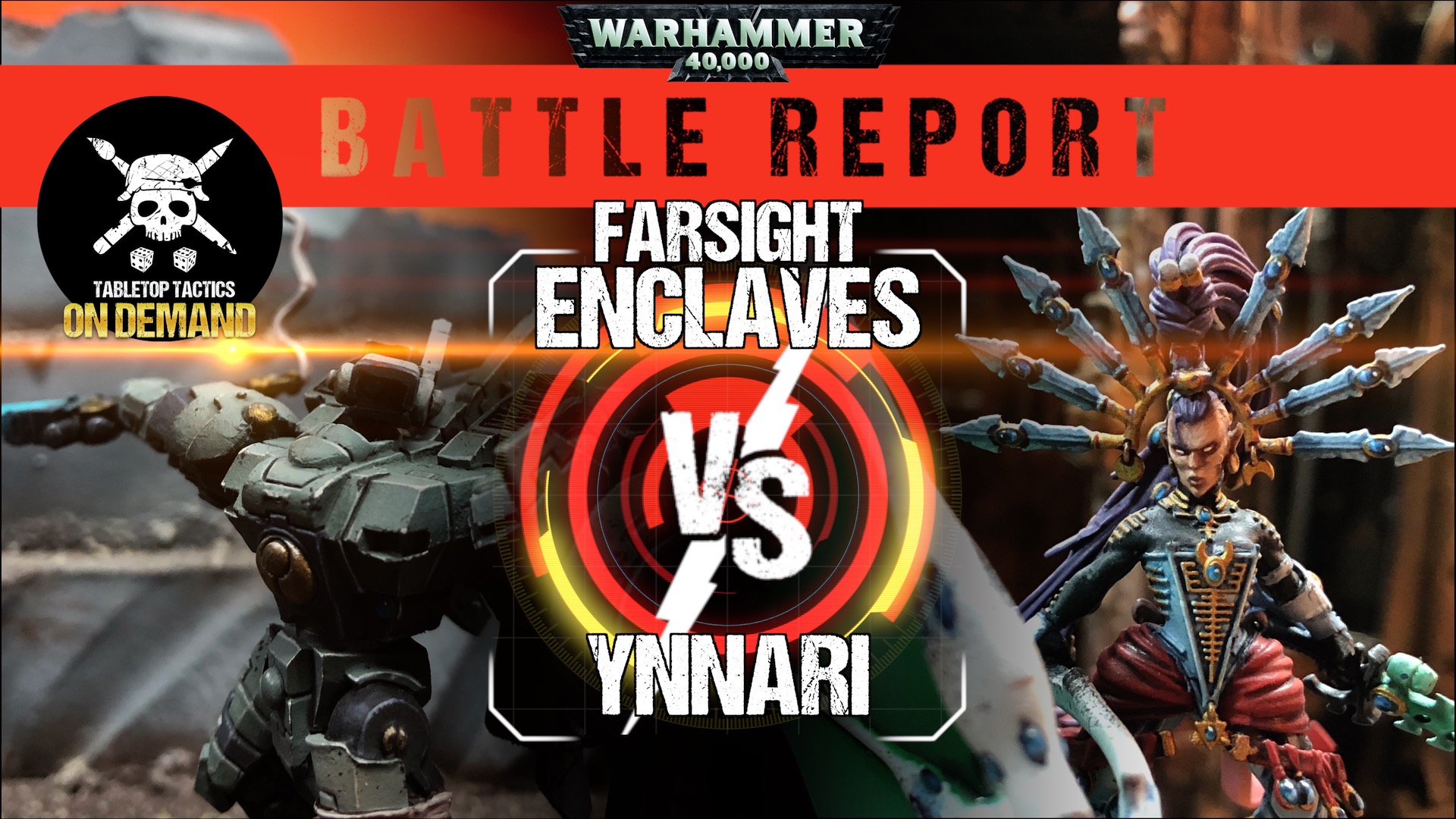 Ynnari vs T'au Farsight Enclaves 1500pts Warhammer 40,000 8th Ed