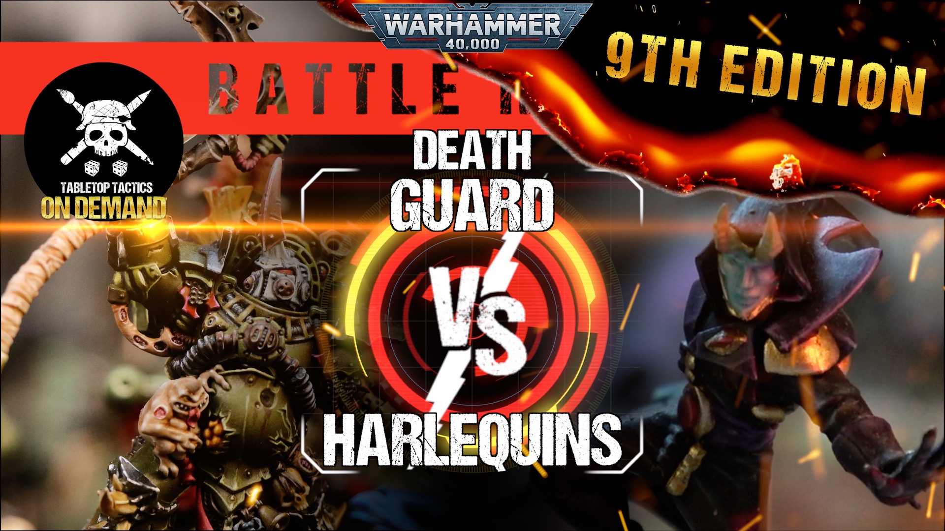 Death Guard vs Harlequins 2000pts Warhammer 40,000 Battle Report