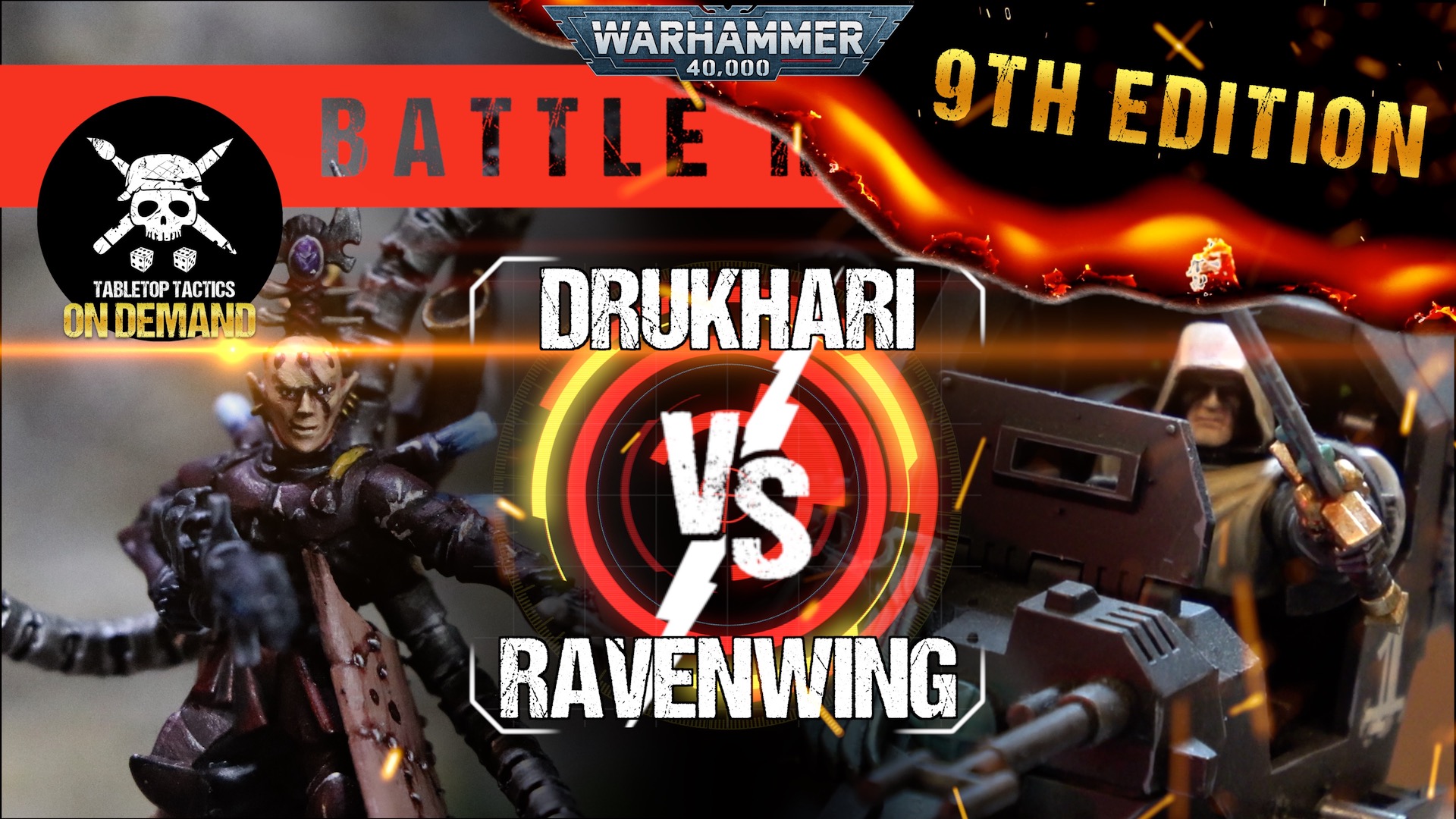 Drukhari vs Ravenwing 2000pts Warhammer 40,000 Battle Report