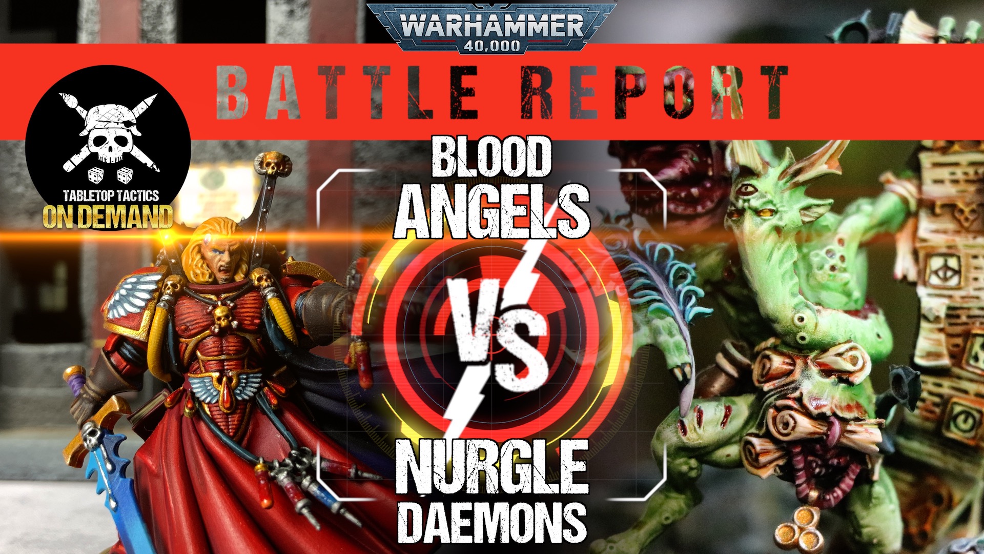 Blood Angels vs Daemons of Nurgle 2000pts Warhammer 40,000 9th Ed