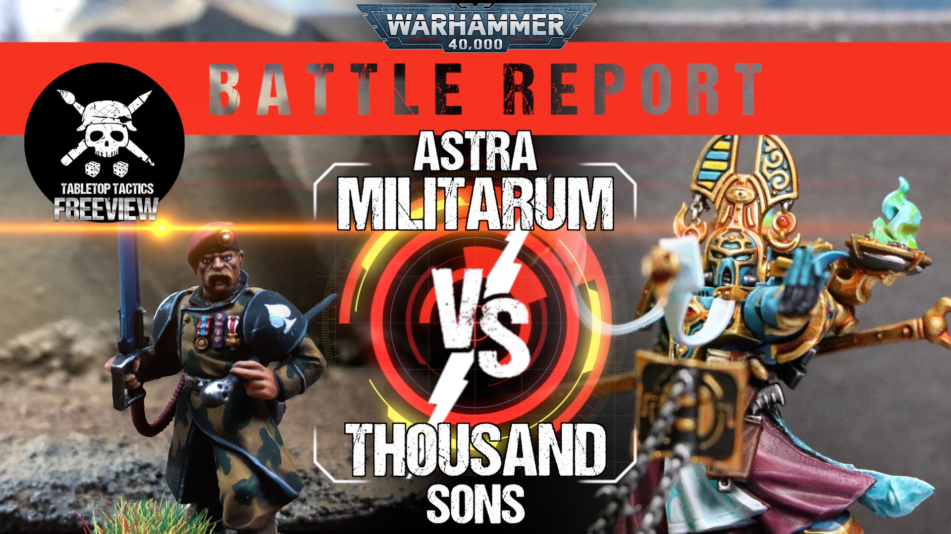 Astra Militarum vs Thousand Sons 2000pts Warhammer 40,000 9th Ed