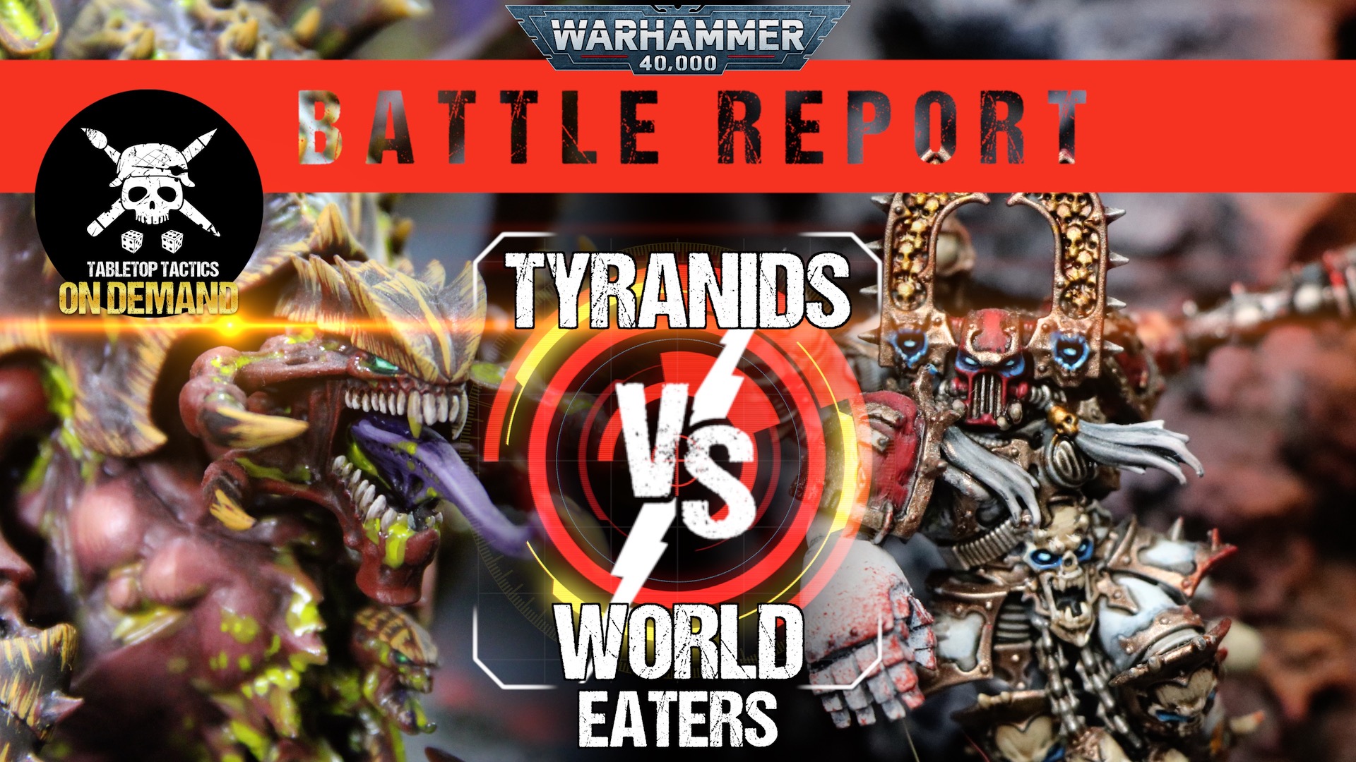 Tyranids vs World Eaters 2000pts Warhammer 40,000 Battle Report