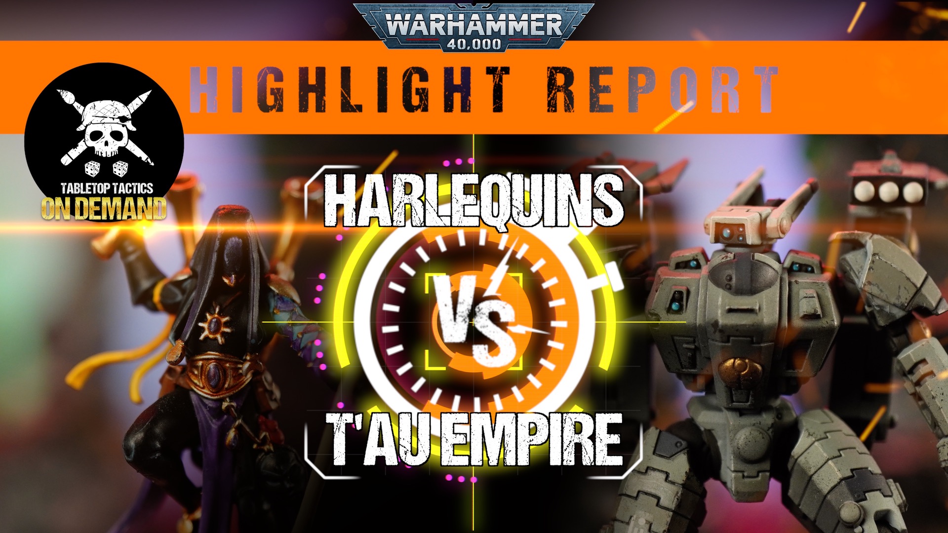 Harlequins vs T'au Empire 2000pts Warhammer 40,000 Highlight Report