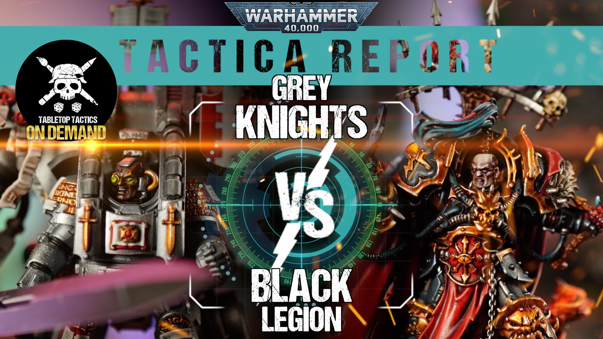 Grey Knights vs Black Legion 2000pts Warhammer 40,000 9th Ed Tactical