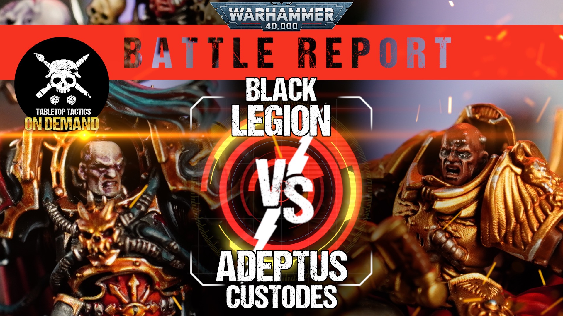 Black Legion vs Adeptus Custodes 2000pts Warhammer 40,000 9th Ed