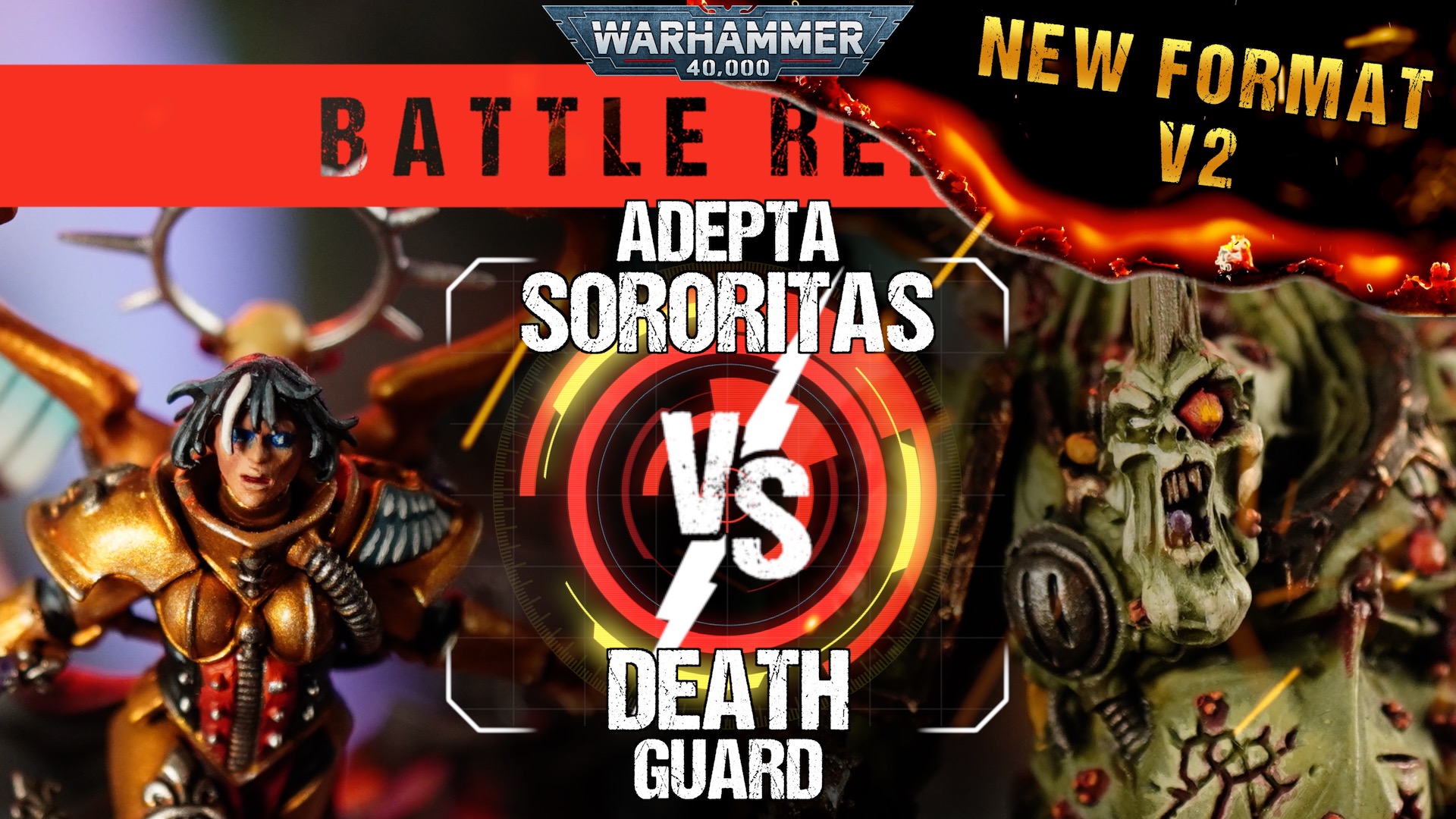 Adepta Sororitas vs Death Guard 2000pts Warhammer 40,000 Battle