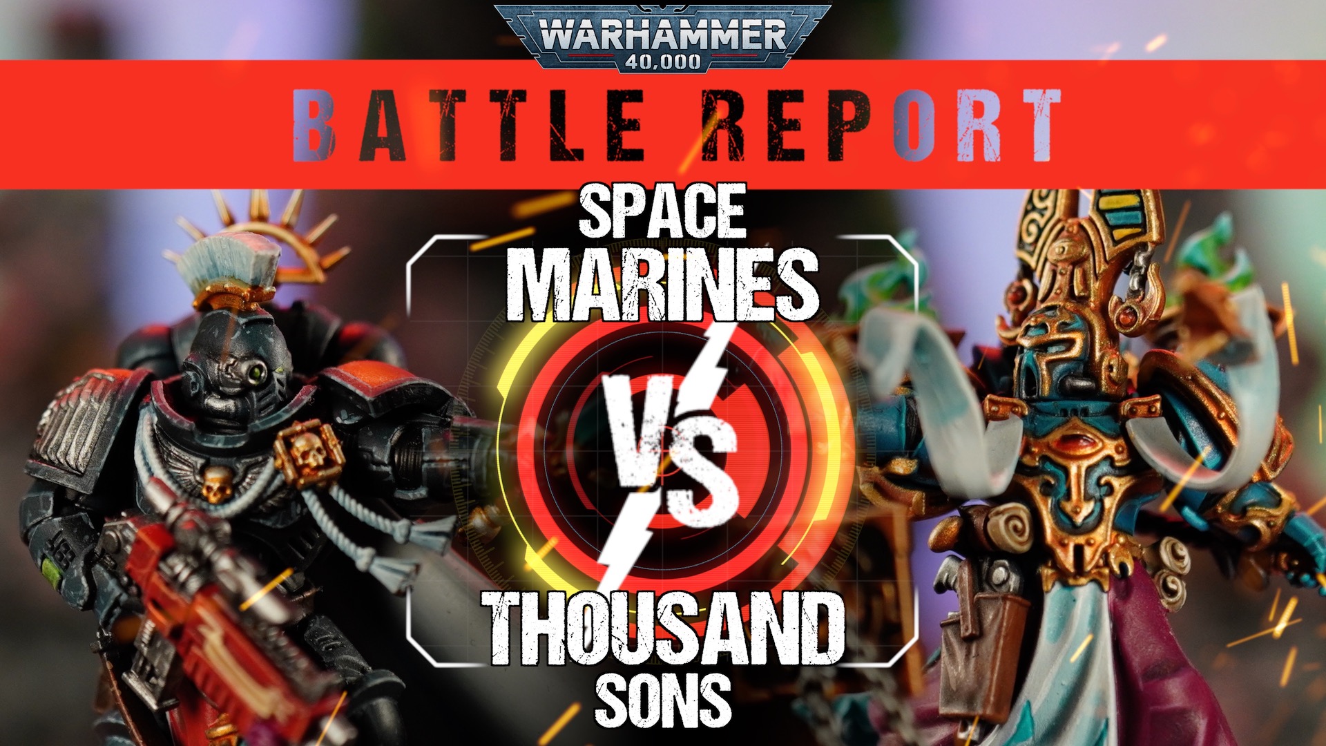 Space Marines vs Thousand Sons 2000pts Warhammer 40,000 Battle Report Tabletop Tactics