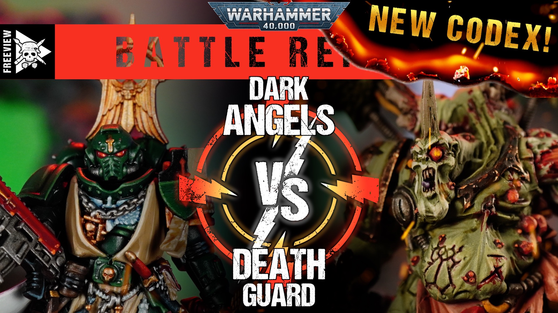 *NEW CODEX* Dark Angels vs Death Guard 2000pts Warhammer 40,000