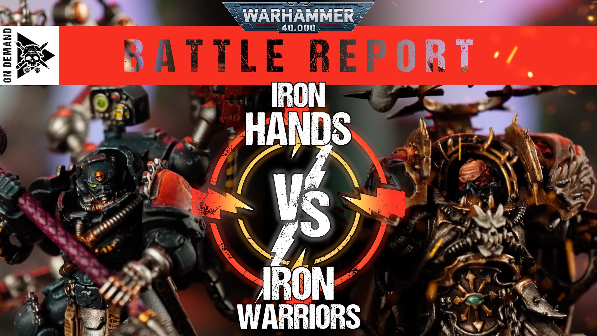 Iron Hands vs Iron Warriors 2000pts Warhammer 40,000 Battle Report