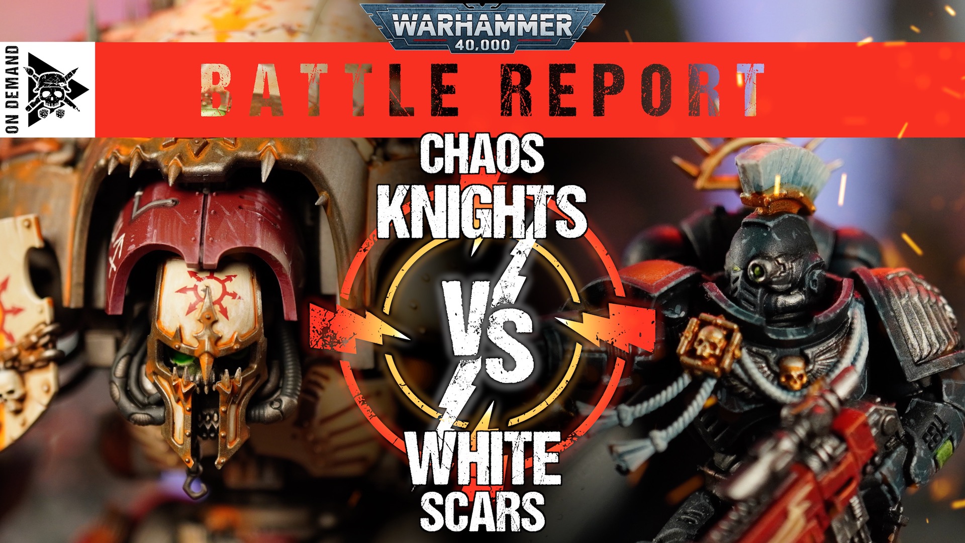 Chaos Knights vs White Scars 2000pts Warhammer 40,000 Battle Report