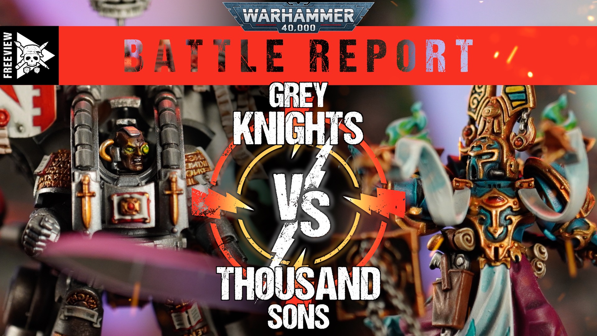 Grey Knights vs Thousand Sons 2000pts Warhammer 40,000 Battle Report Tabletop Tactics