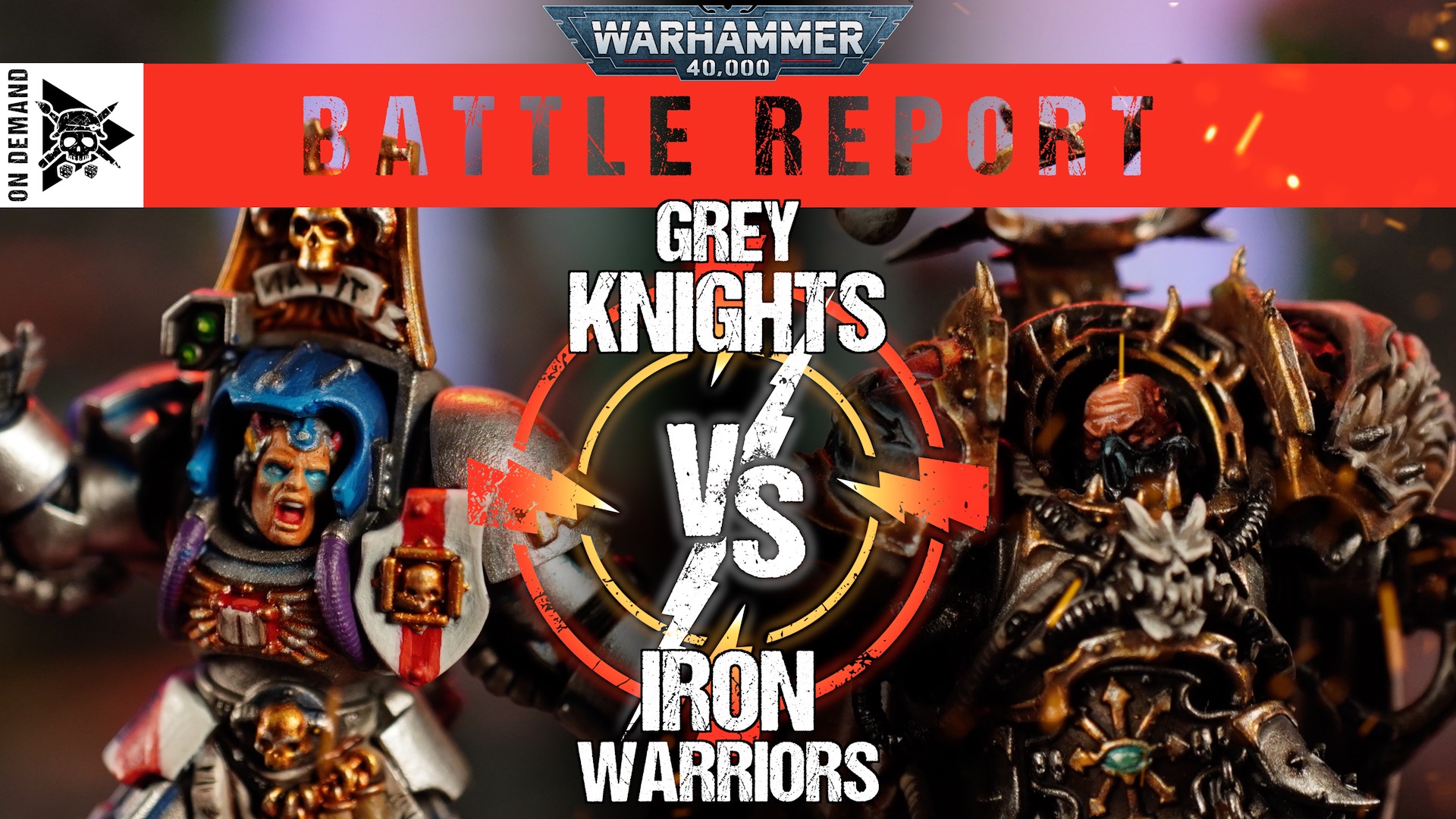Grey Knights vs Iron Warriors 2000pts Warhammer 40,000 Battle Report