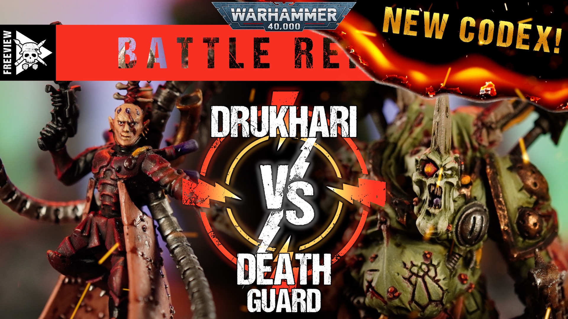 *NEW CODEX* Drukhari vs Death Guard 2000pts Warhammer 40,000 Battle