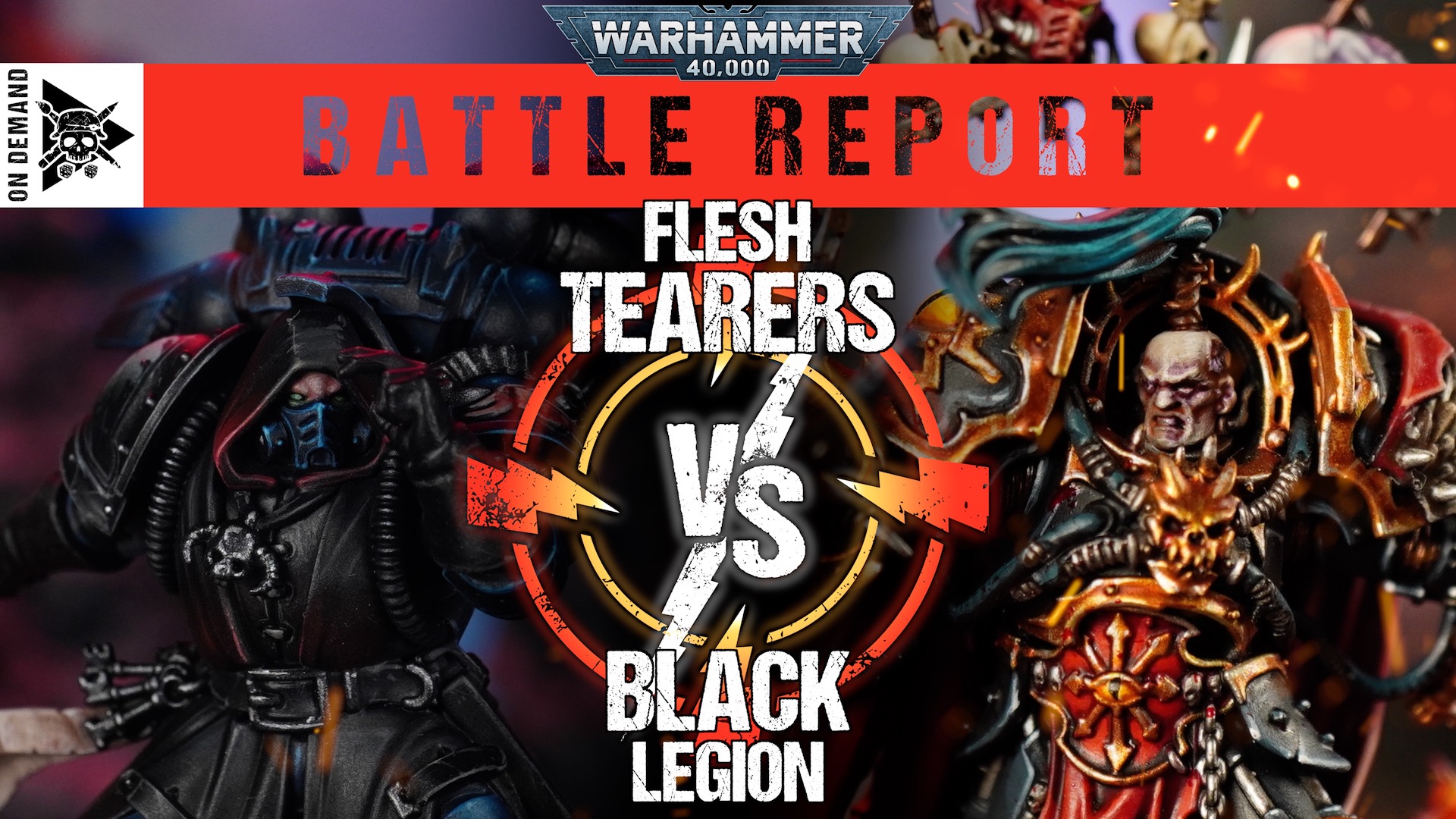 Flesh Tearers vs Black Legion 2000pts Warhammer 40,000 Battle Report