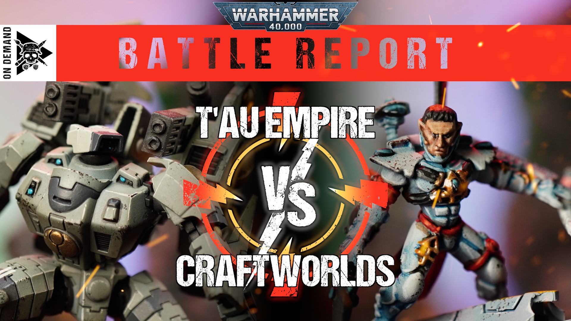 T'au Empire vs Craftworlds 2,000pts Warhammer 40,000 Battle Report Tabletop Tactics