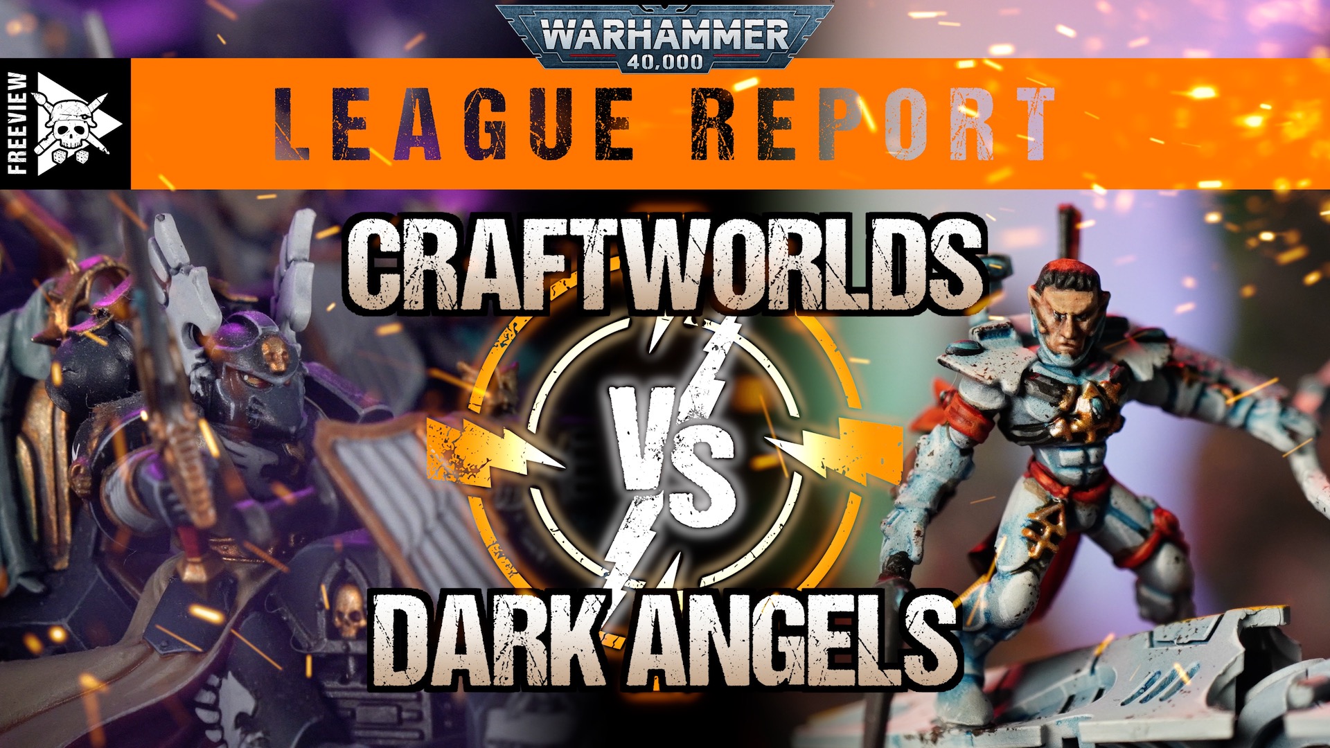 Craftworlds vs Dark Angels 2000pts Warhammer 40,000 League Report Tabletop Tactics