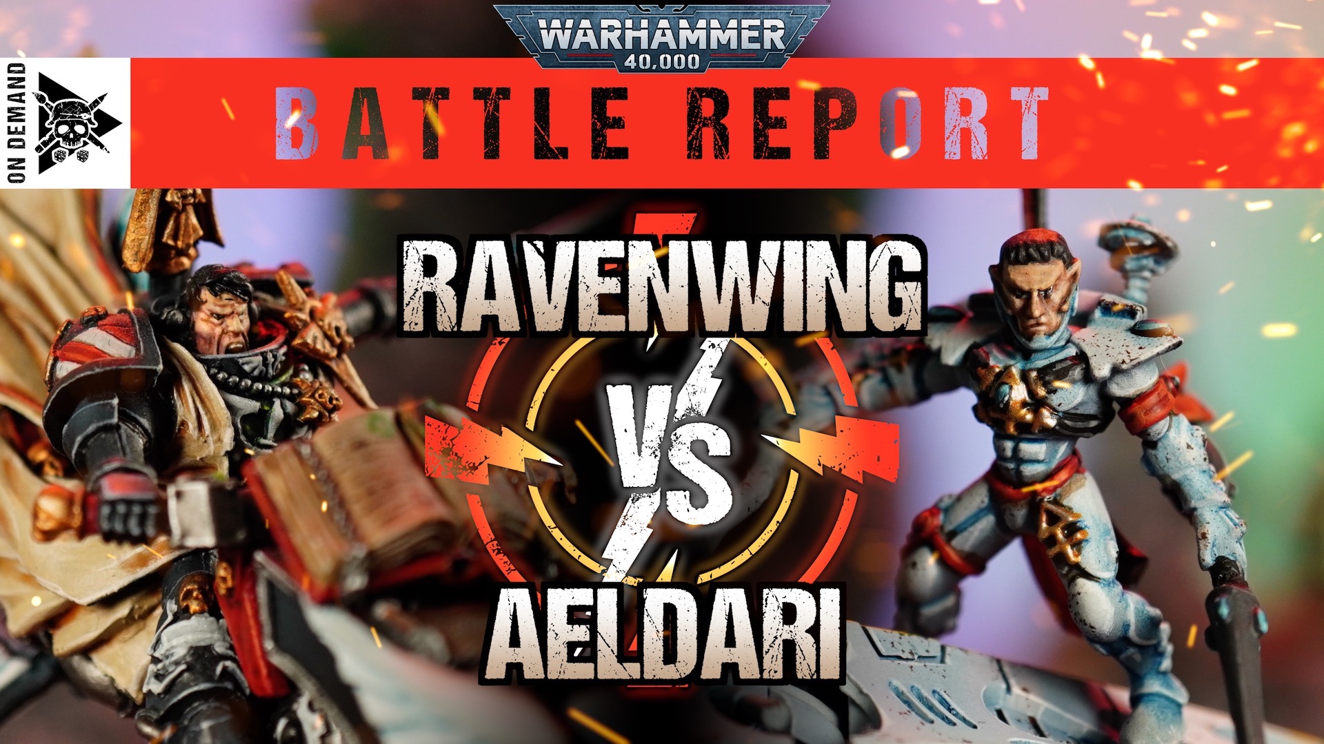 Ravenwing vs Aeldari 2000pts Warhammer 40,000 Battle Report