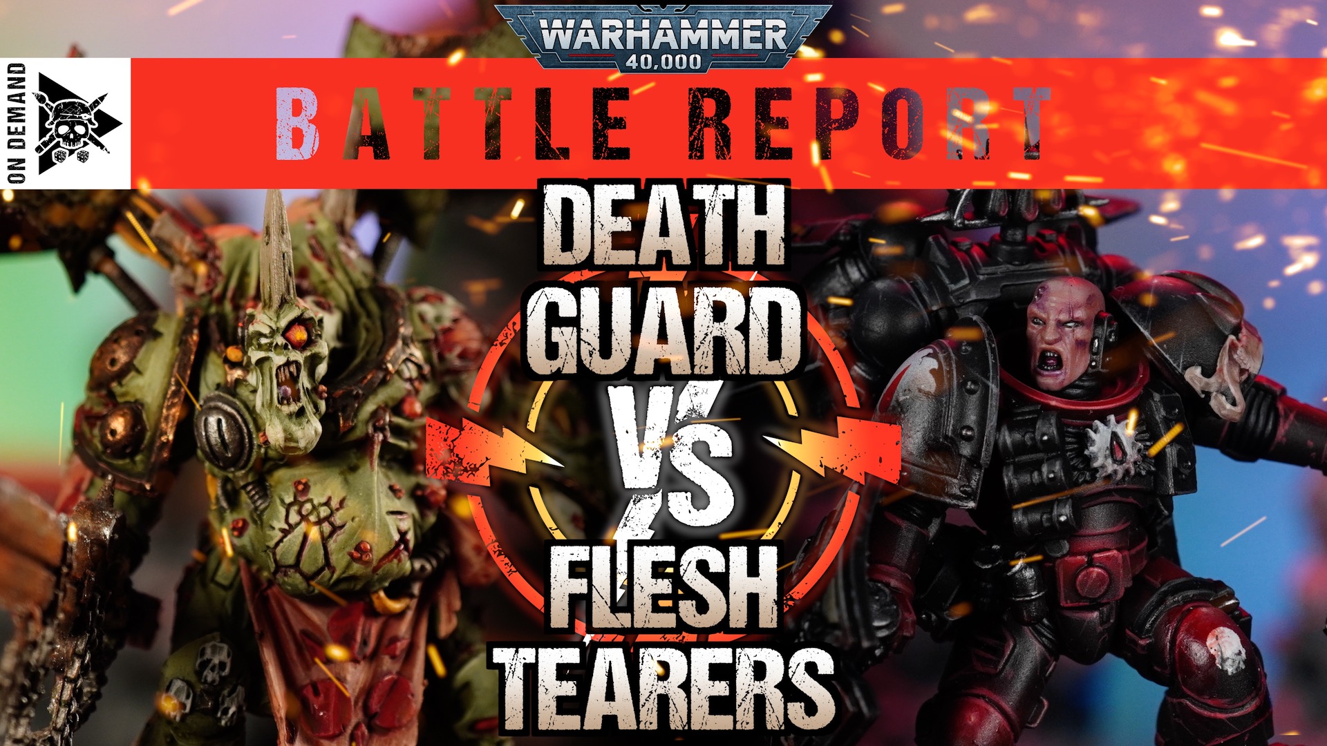 Death Guard vs Flesh Tearers 2000pts Warhammer 40,000 Battle Report