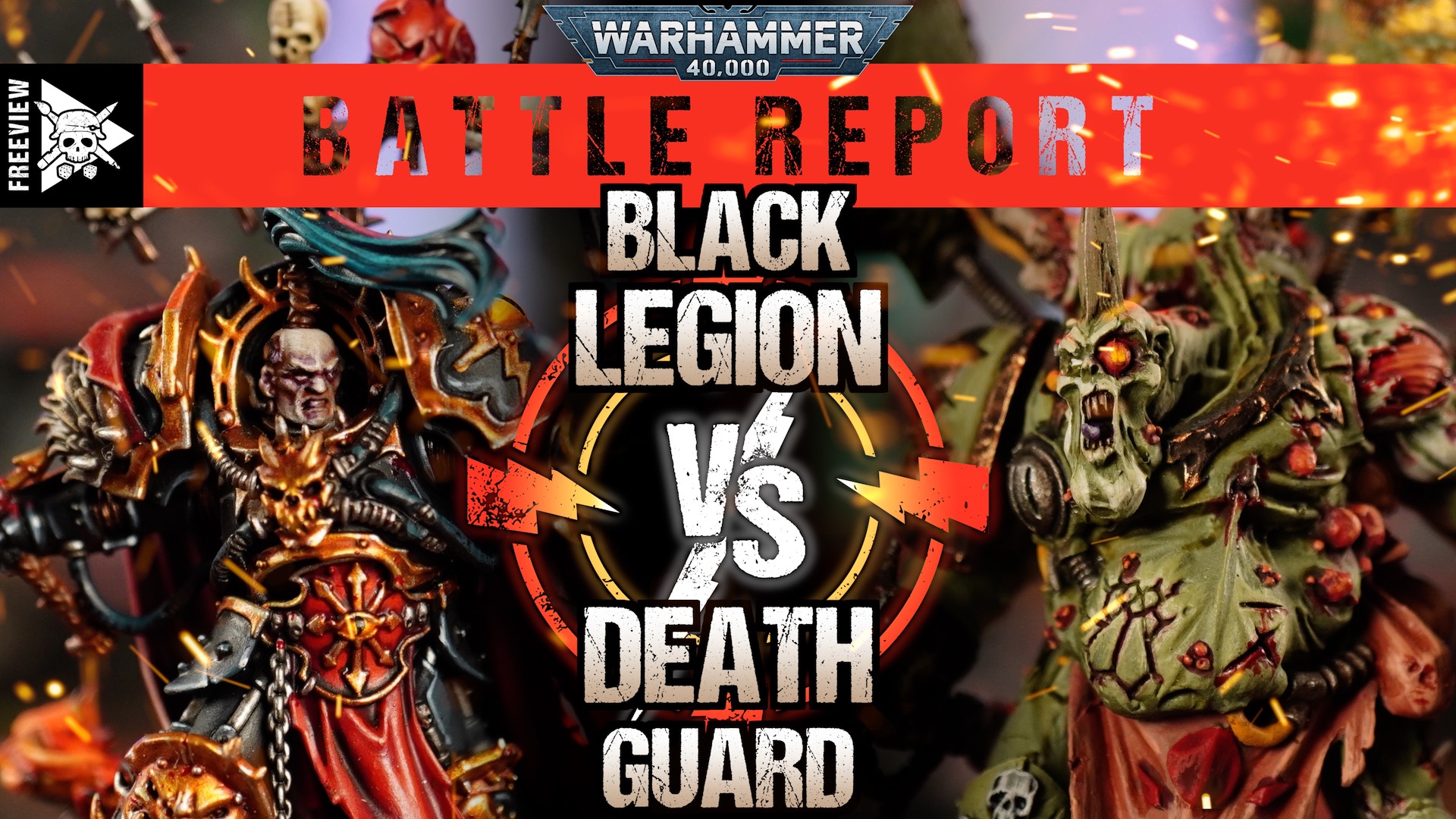 Black Legion vs Death Guard 2000pts Warhammer 40,000 Battle Report