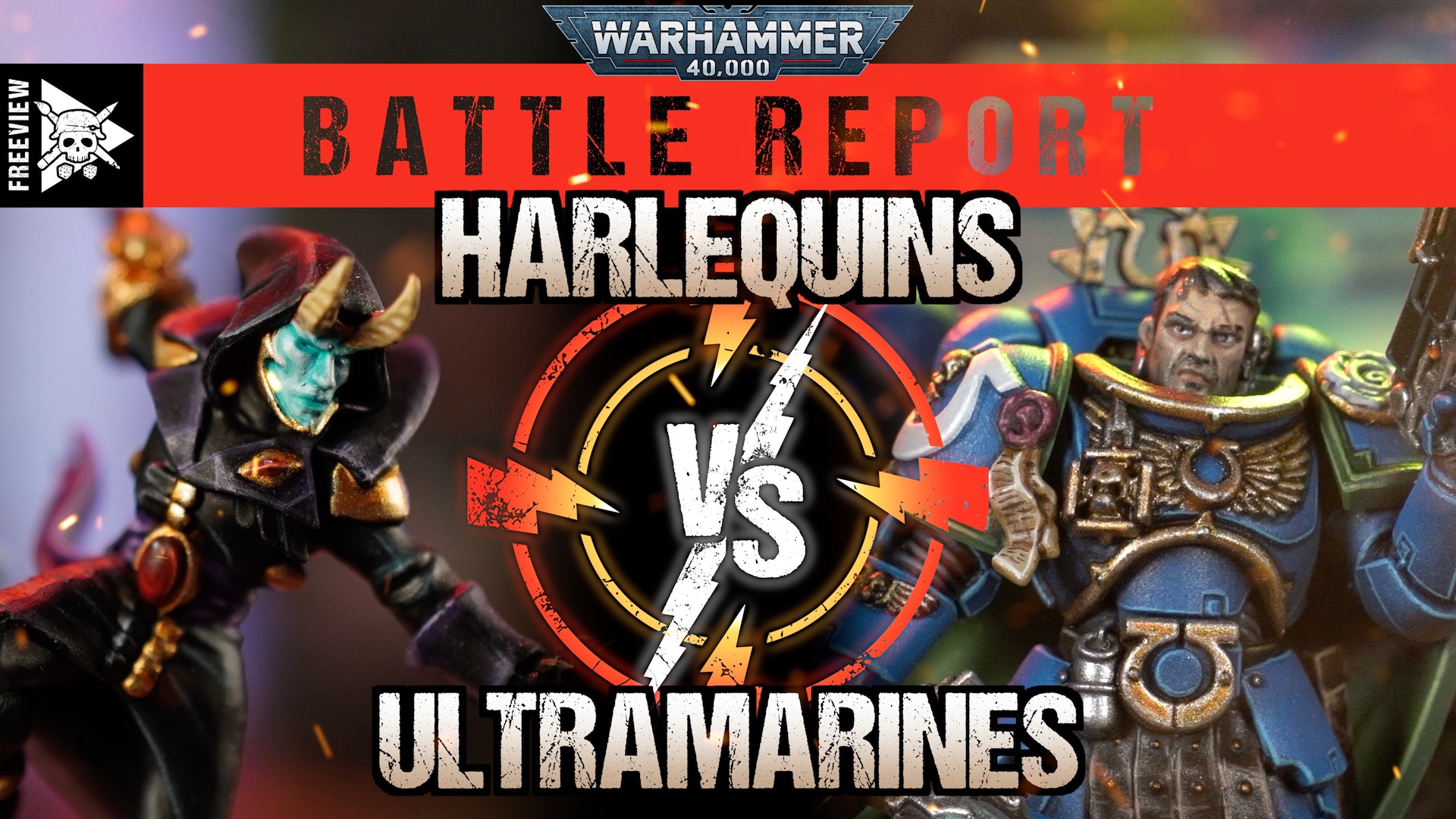 Harlequins vs Ultramarines 2000pts Warhammer 40,000 Battle Report