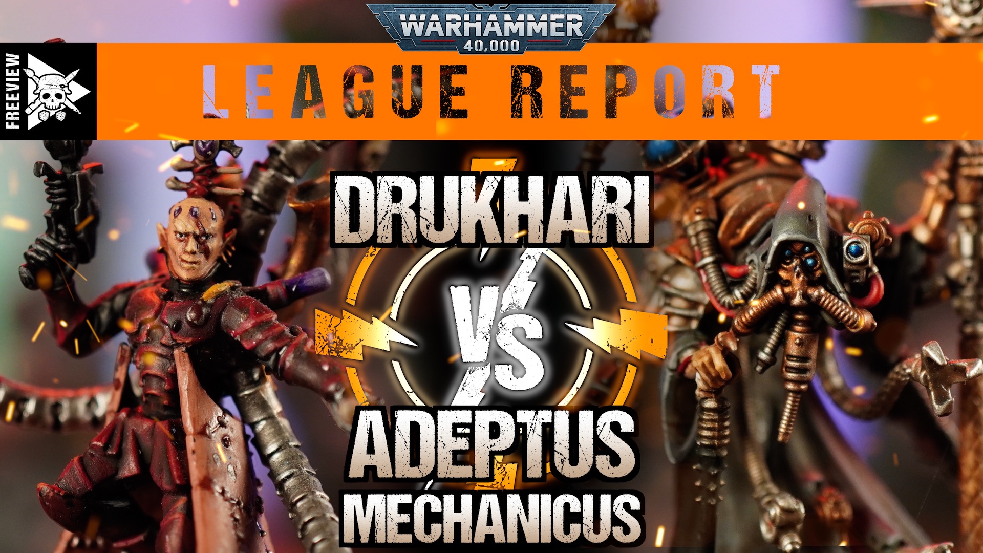 Drukhari vs Adeptus Mechanicus 2000pts Warhammer 40,000 League Report