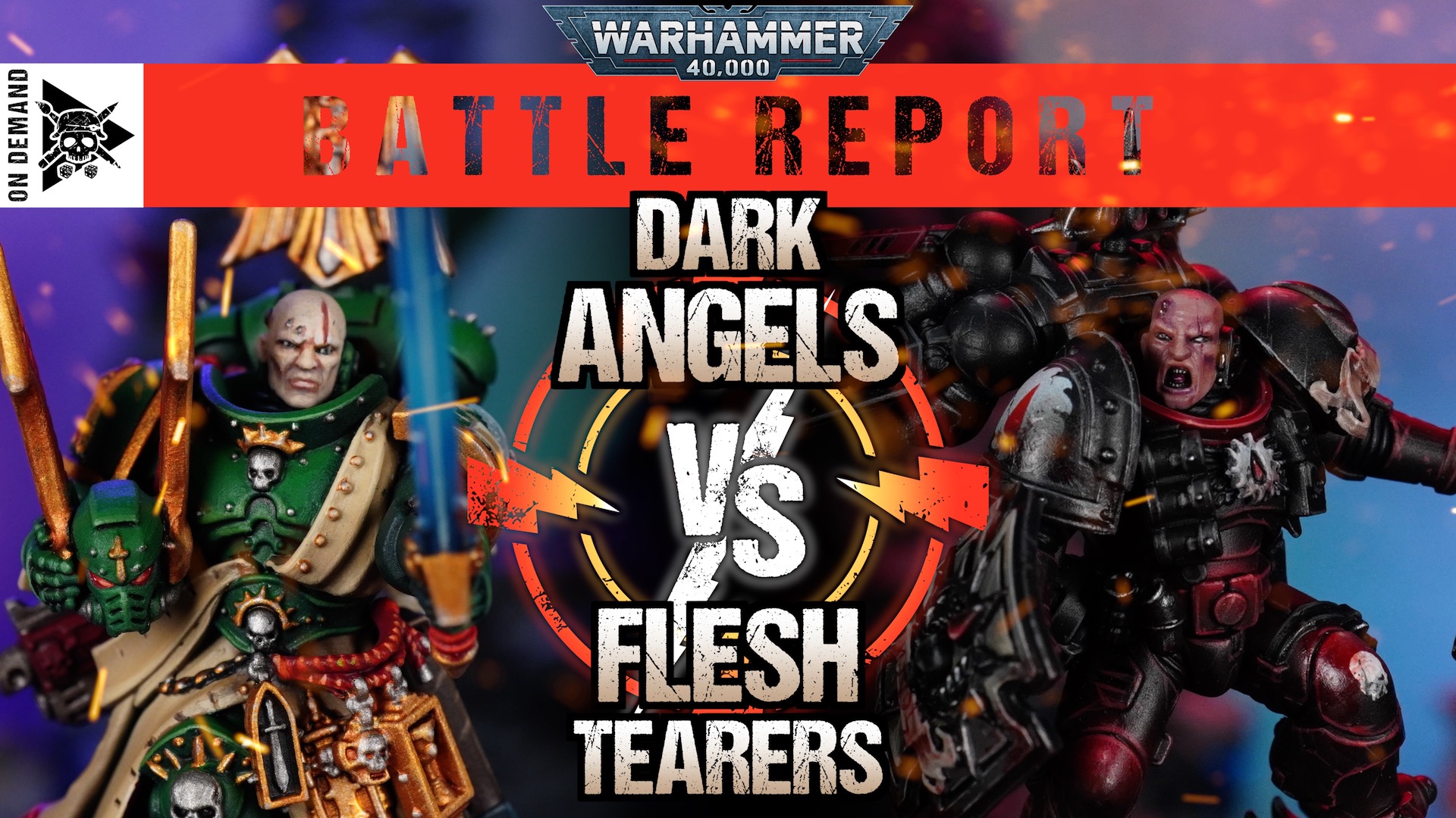 Dark Angels vs Flesh Tearers 2000pts Warhammer 40,000 Battle Report
