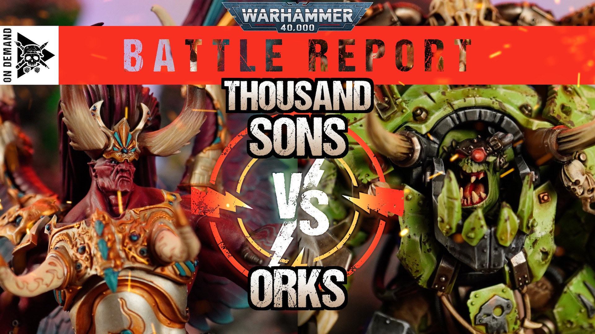 Thousand Sons vs Orks 2000pts Warhammer 40,000 Battle Report