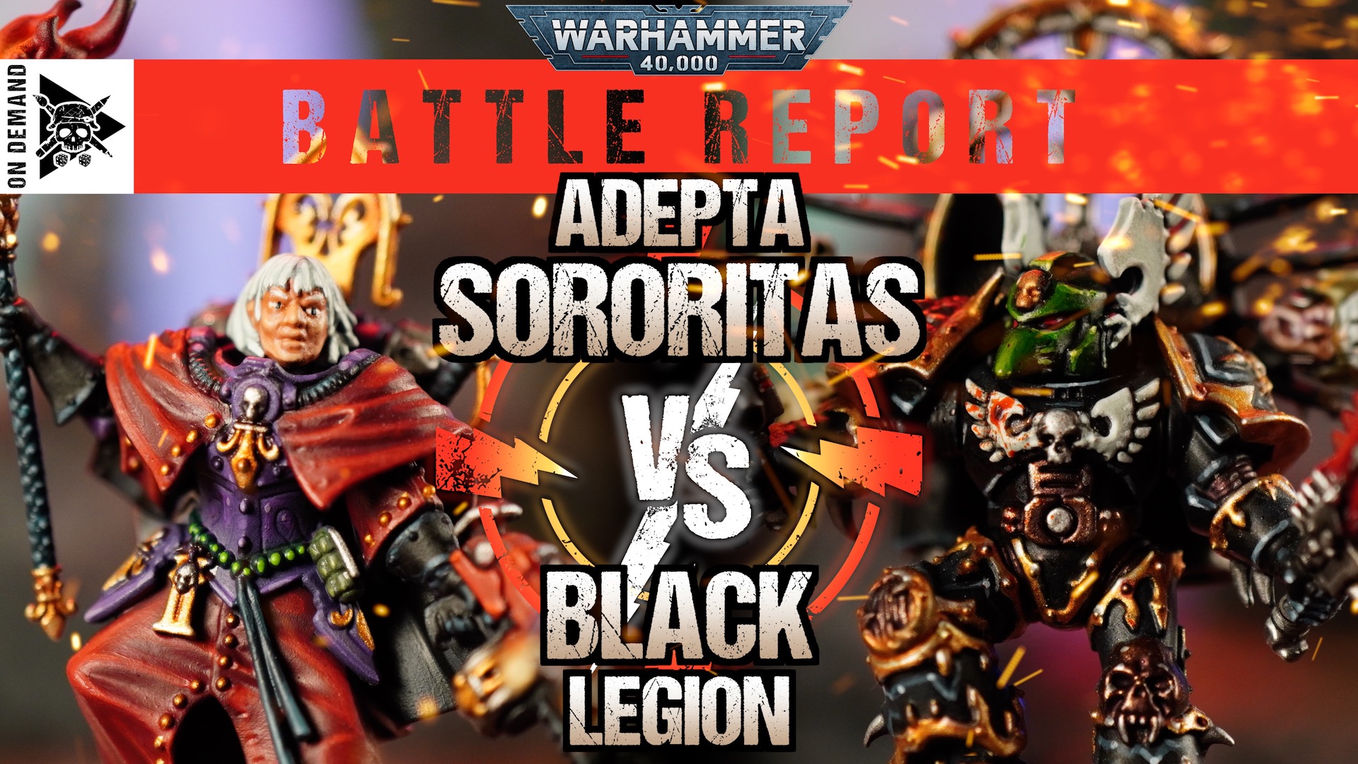 Adepta Sororitas vs Black Legion 1500pts Warhammer 40,000 Battle