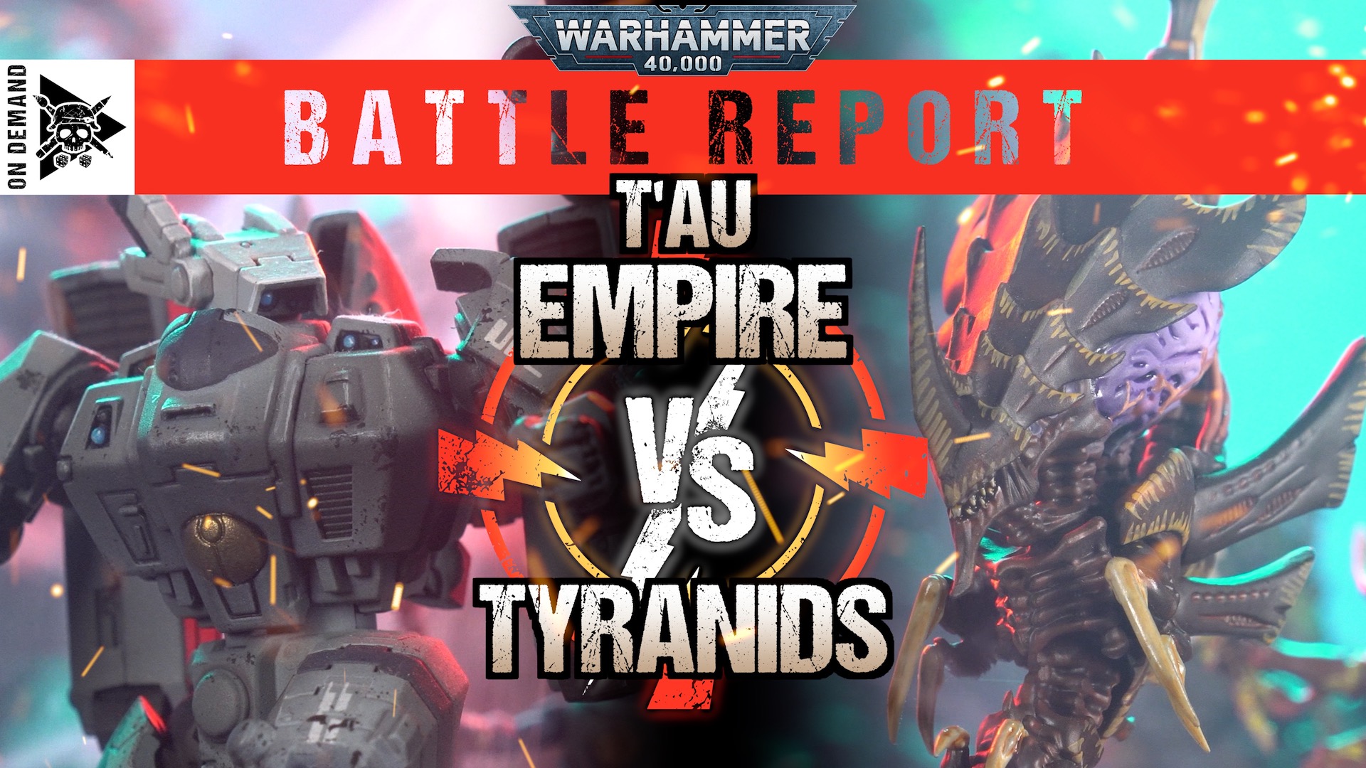 T'au Empire vs Tyranids 1500pts Warhammer 40,000 Battle Report