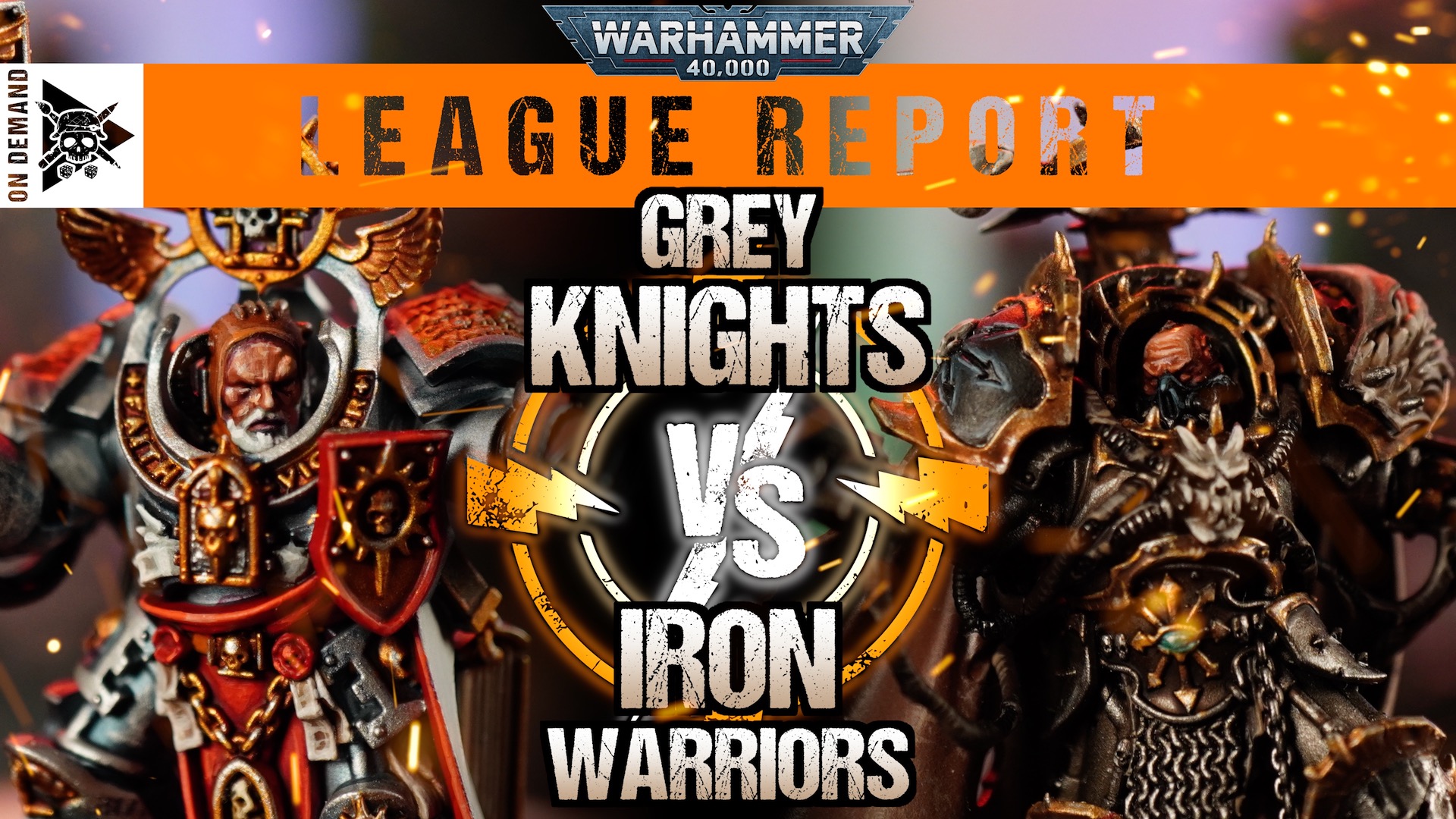 Grey Knights vs Iron Warriors 2000pts Warhammer 40,000 League Report