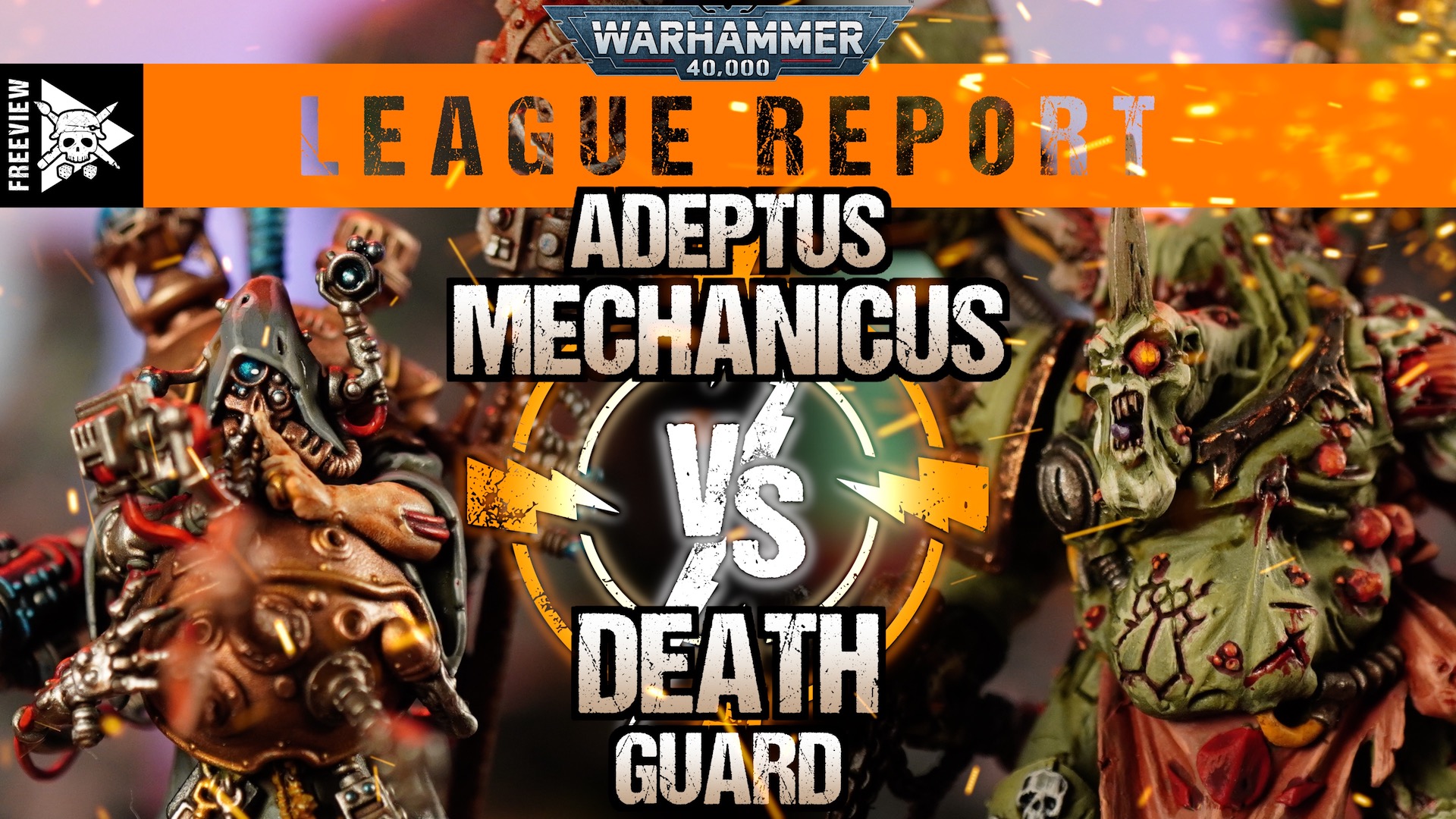 Adeptus Mechanicus vs Death Guard 2000pts Warhammer 40,000 League
