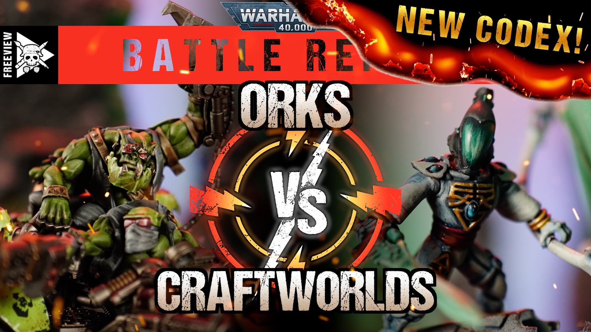 **NEW CODEX!** Orks vs Craftworlds 1500pts Warhammer 40,000 Battle Report Tabletop Tactics