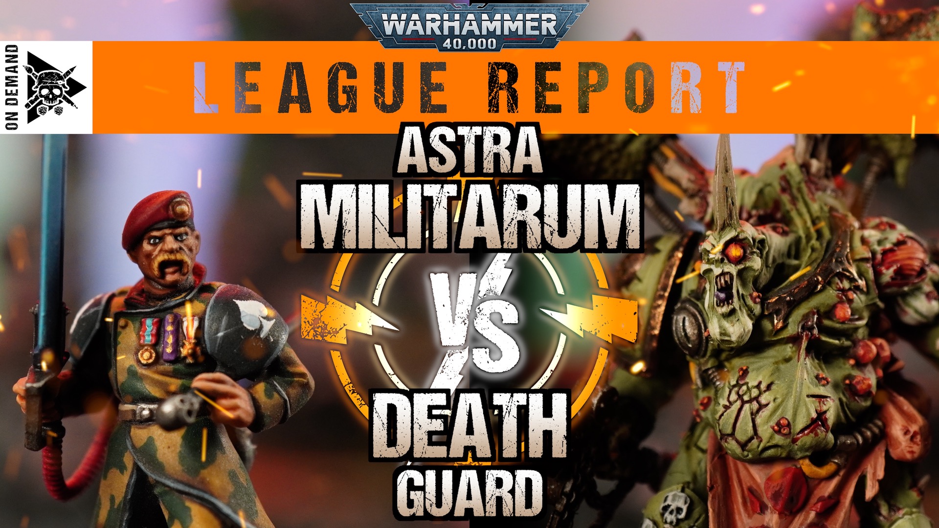Astra Militarum vs Death Guard 2000pts Warhammer 40,000 League Report