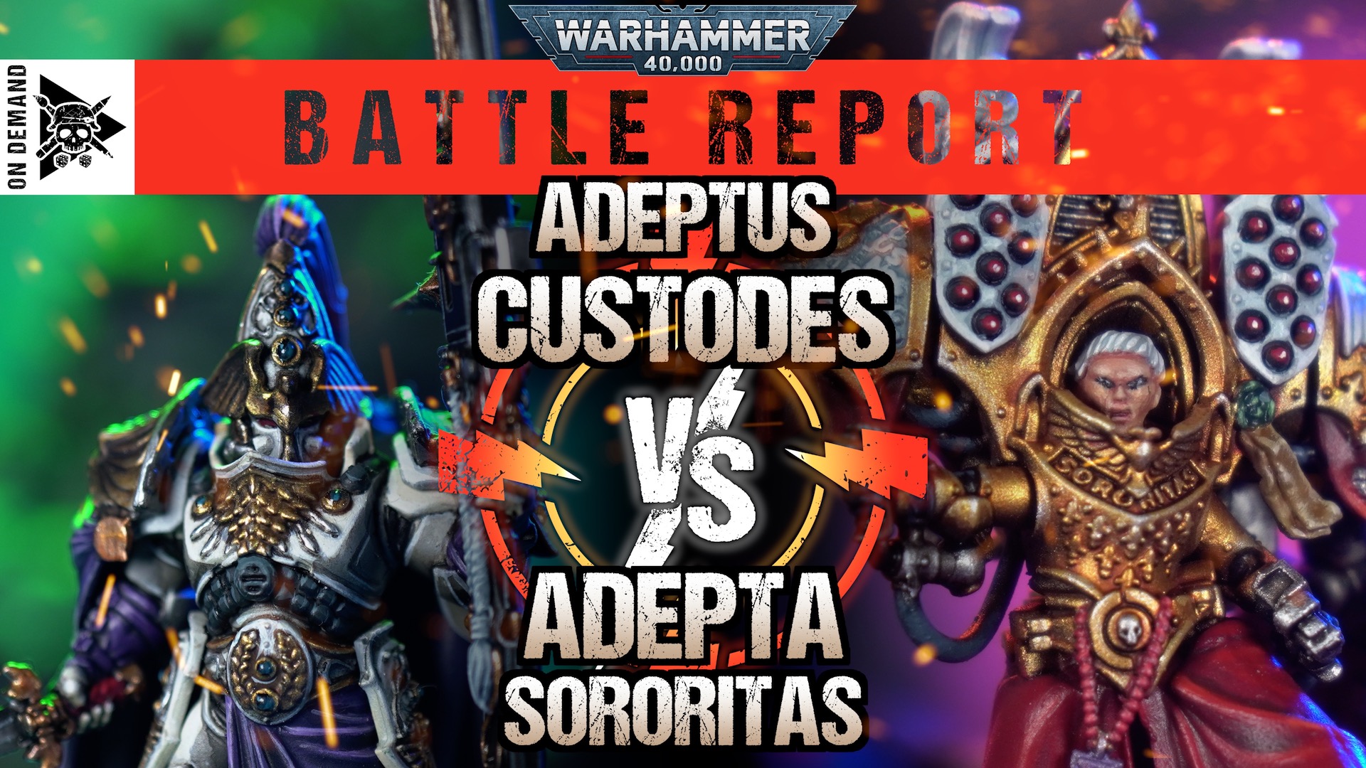 Adeptus Custodes vs Adepta Sororitas 2000pts Warhammer 40,000 Battle