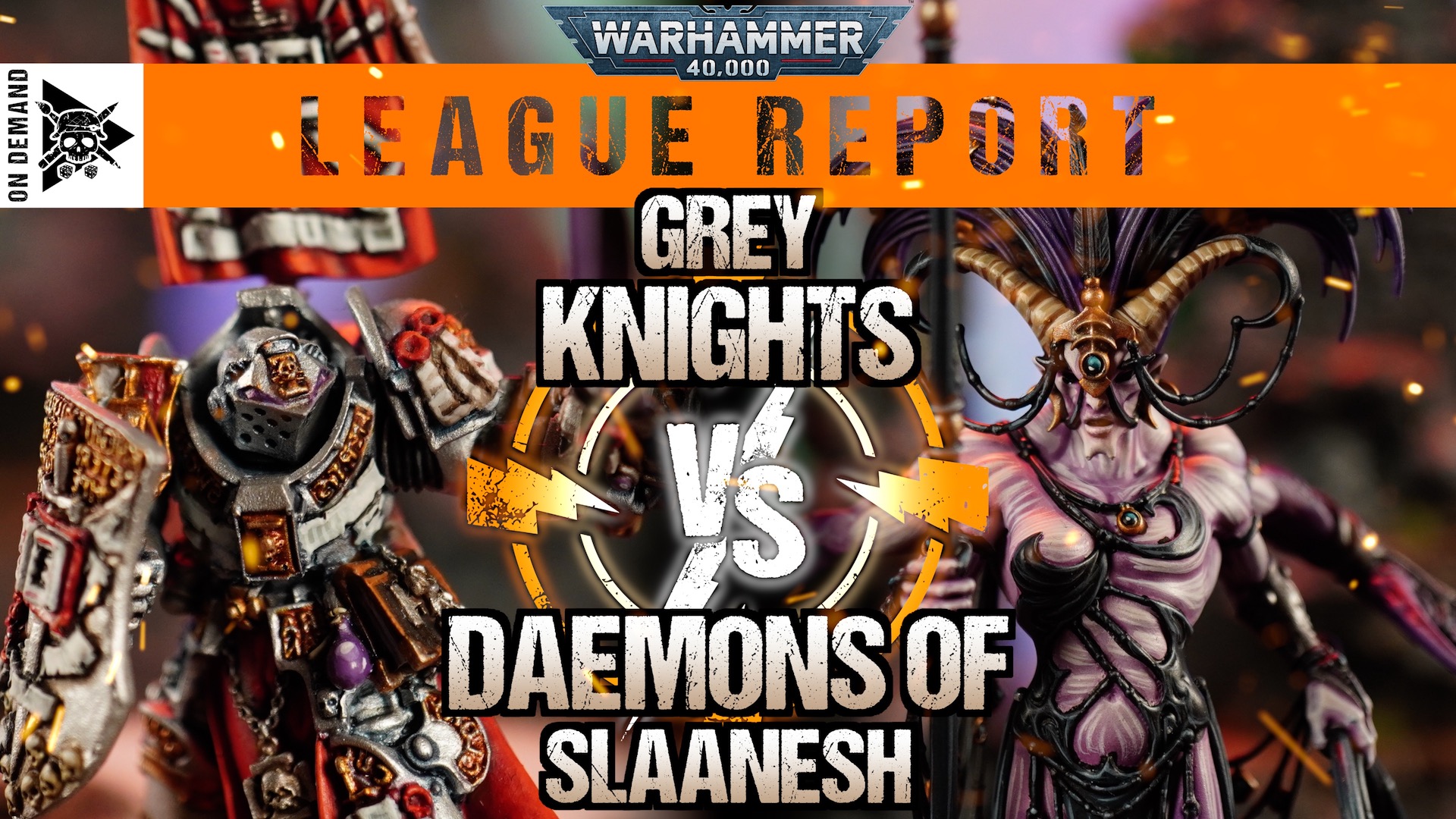 Grey Knights vs Daemons of Slaanesh 2000pts Warhammer 40,000 League