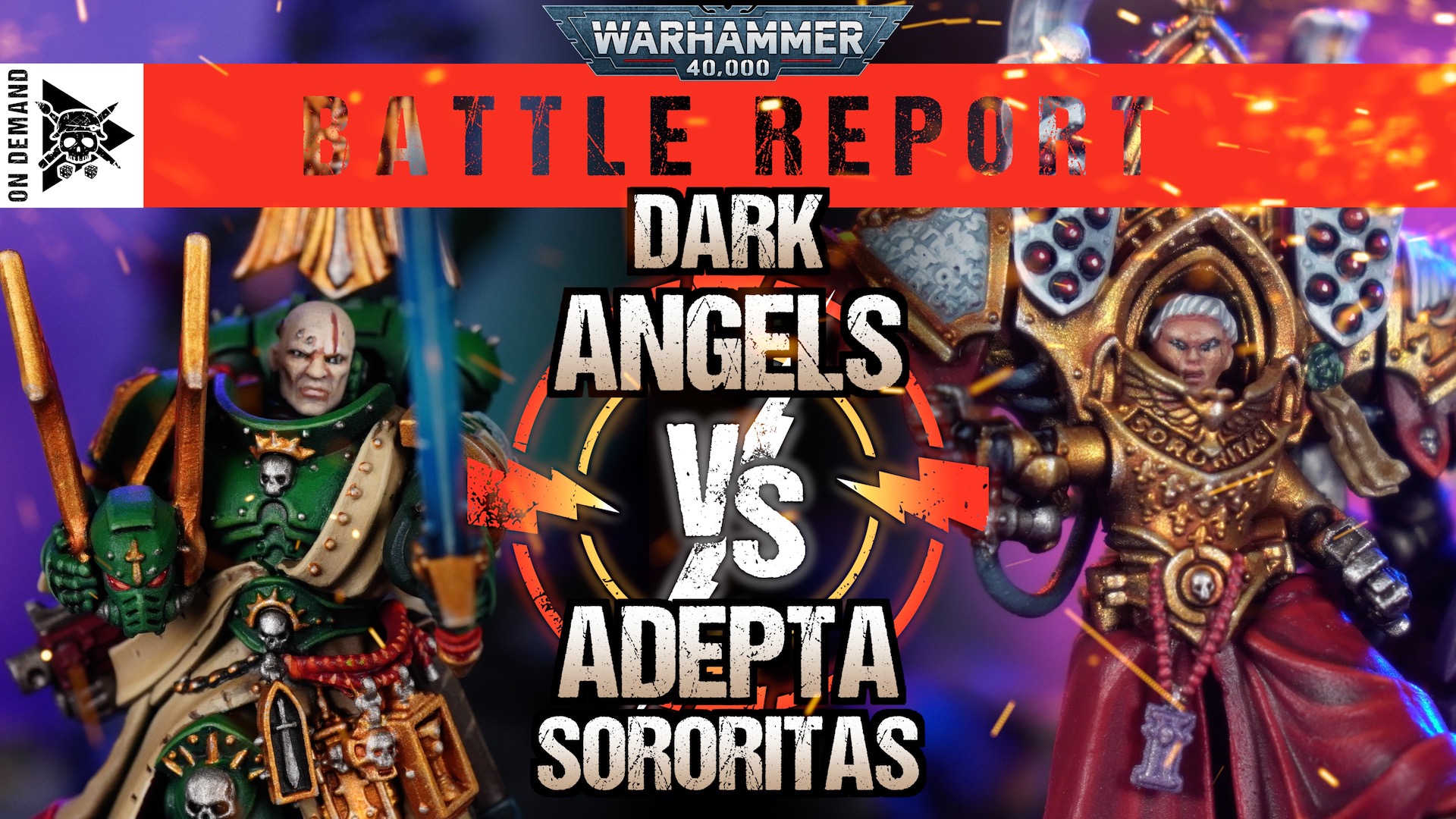 Dark Angels vs Adepta Sororitas 2000pts Warhammer 40,000 Battle