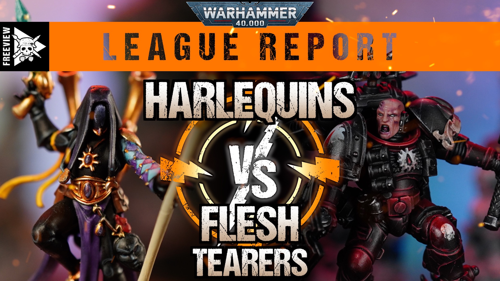 Harlequins vs Flesh Tearers 2000pts Warhammer 40,000 League Report