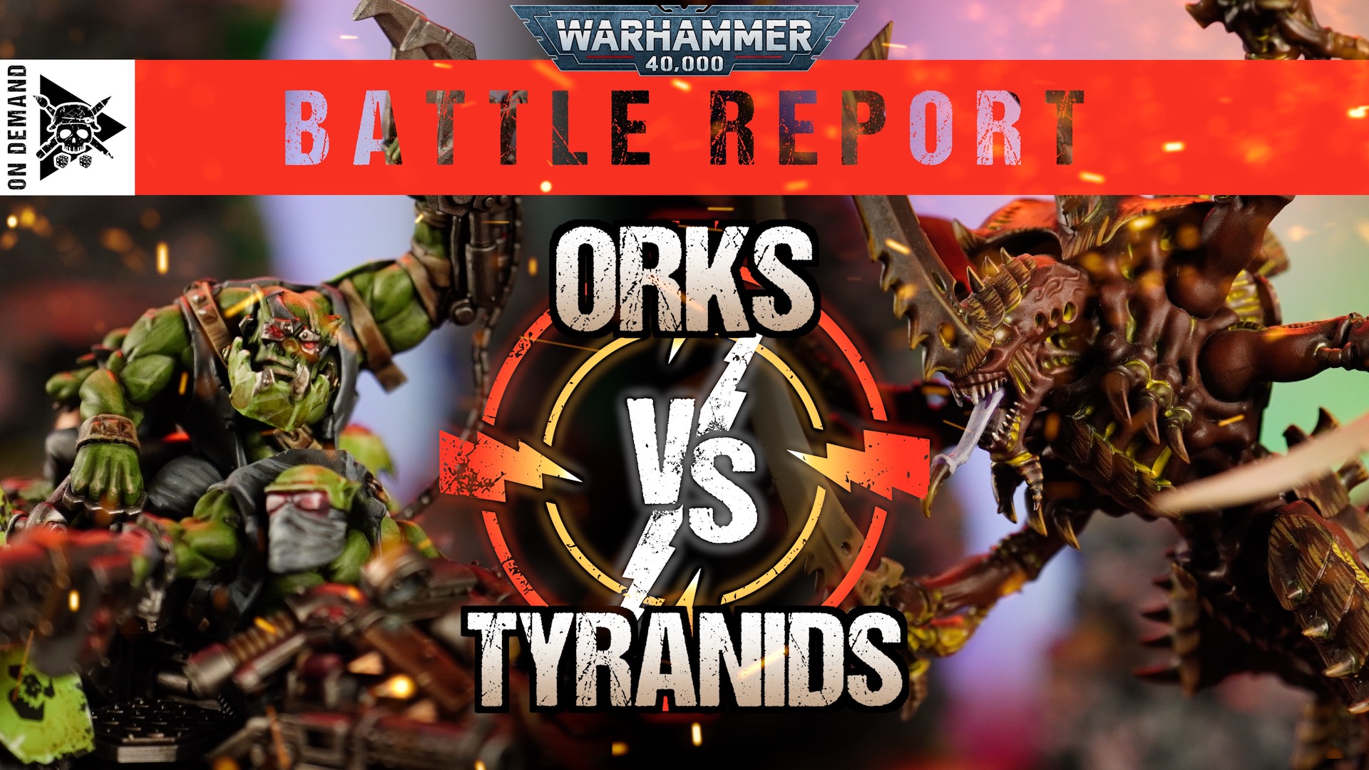 Orks vs Tyranids 2000pts Warhammer 40,000 Battle Report Tabletop