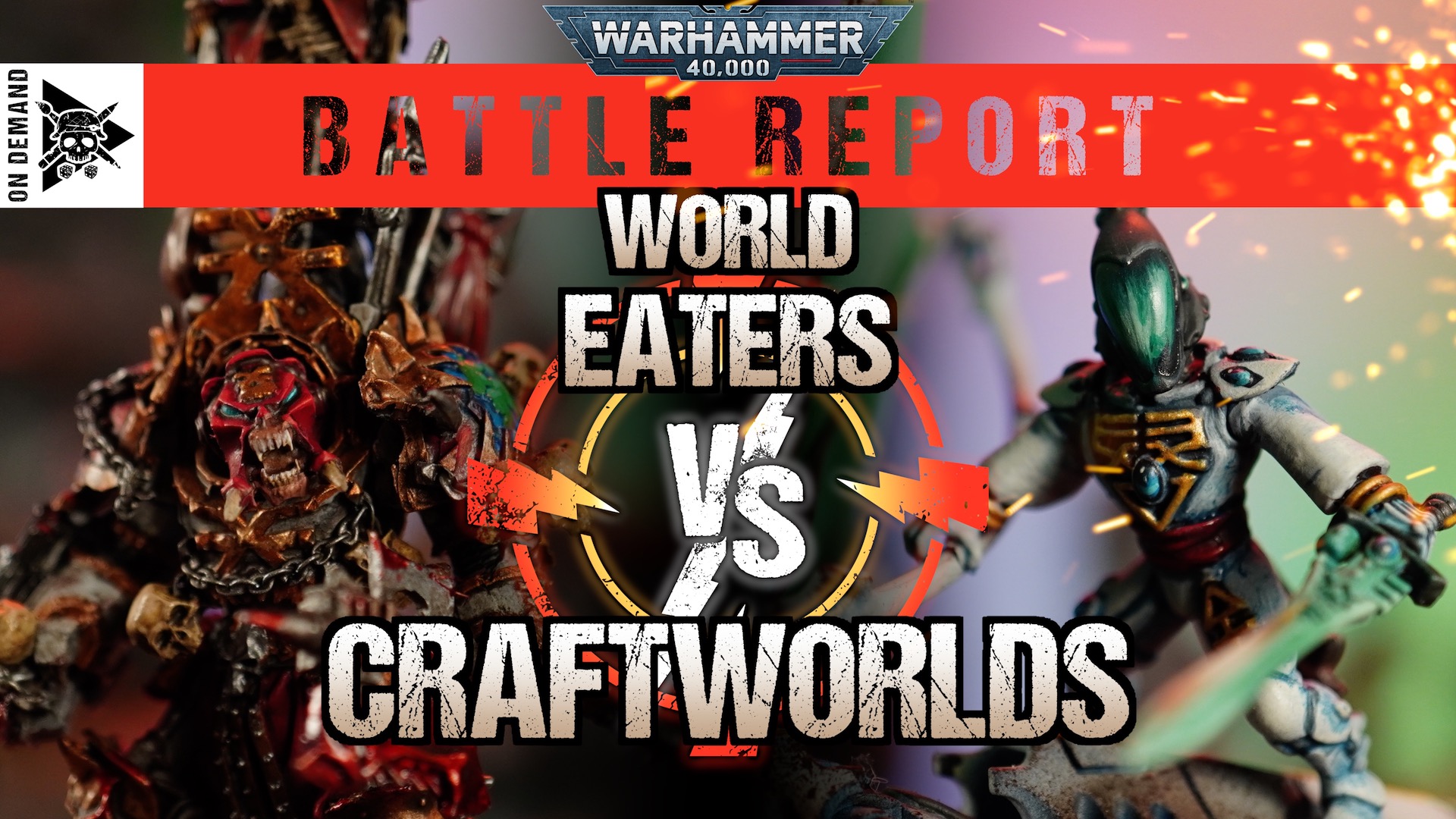 World Eaters vs Craftworlds 2000pts Warhammer 40,000 Battle Report Tabletop Tactics