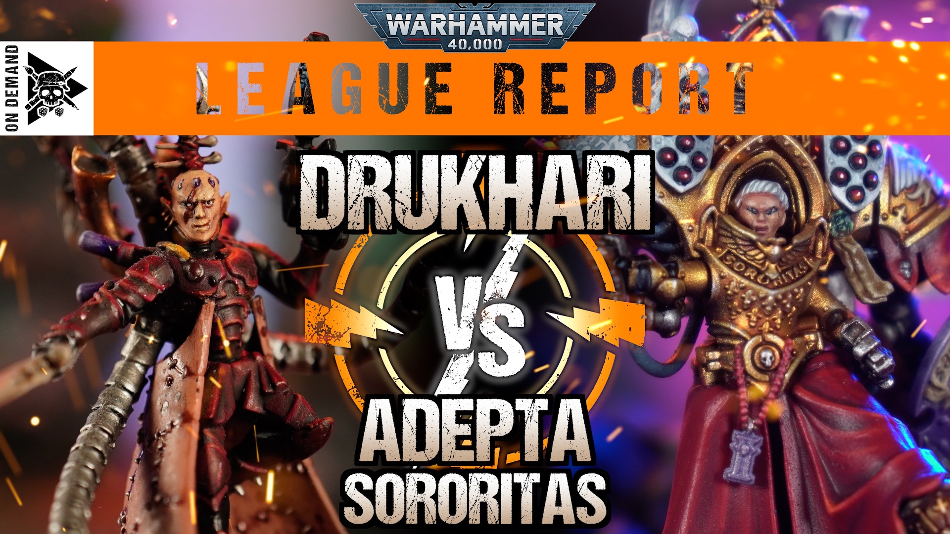 Drukhari vs Adepta Sororitas Warhammer 40,000 League Report