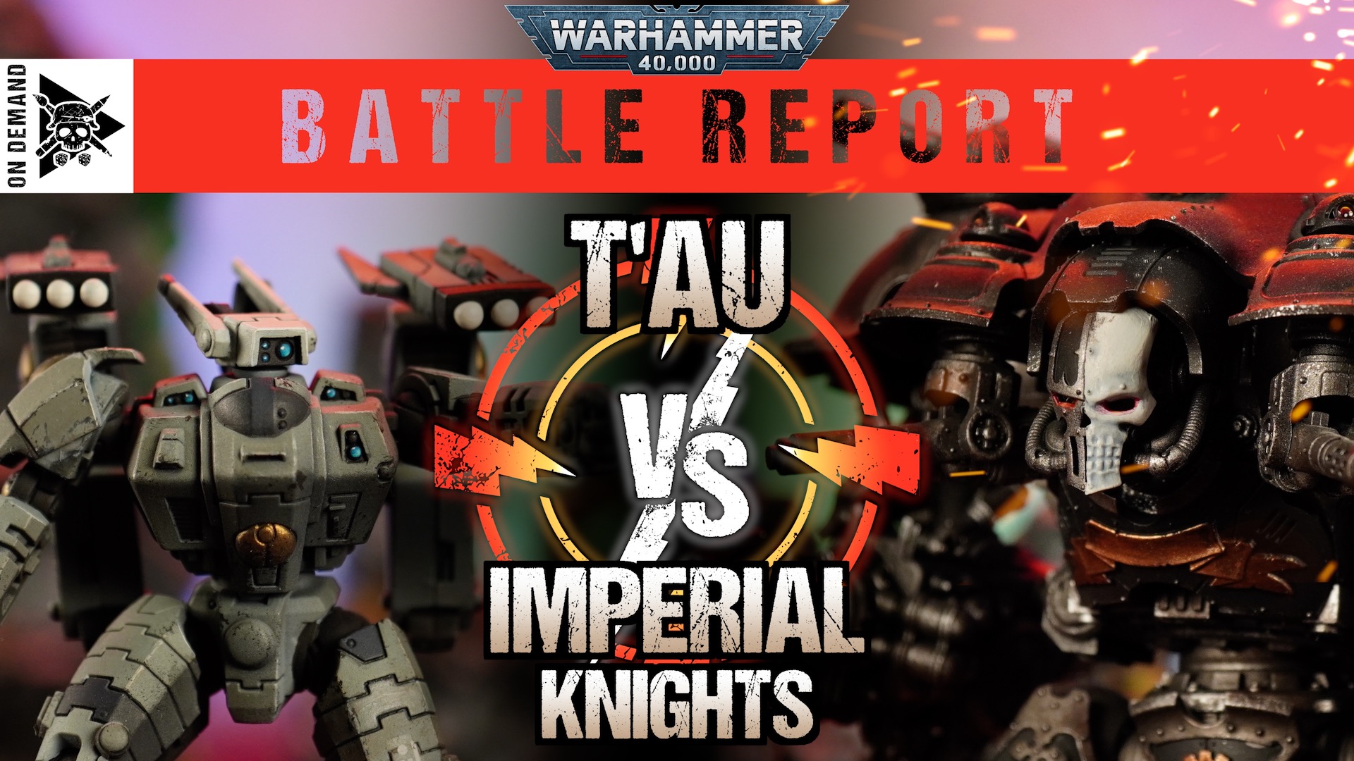 T'au vs Imperial Knights 2,000pts Warhammer 40,000 Battle Report