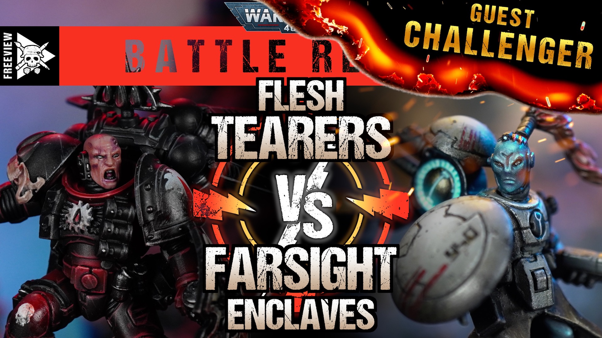 Flesh Tearers vs Farsight Enclaves 2000pts Warhammer 40,000 Battle