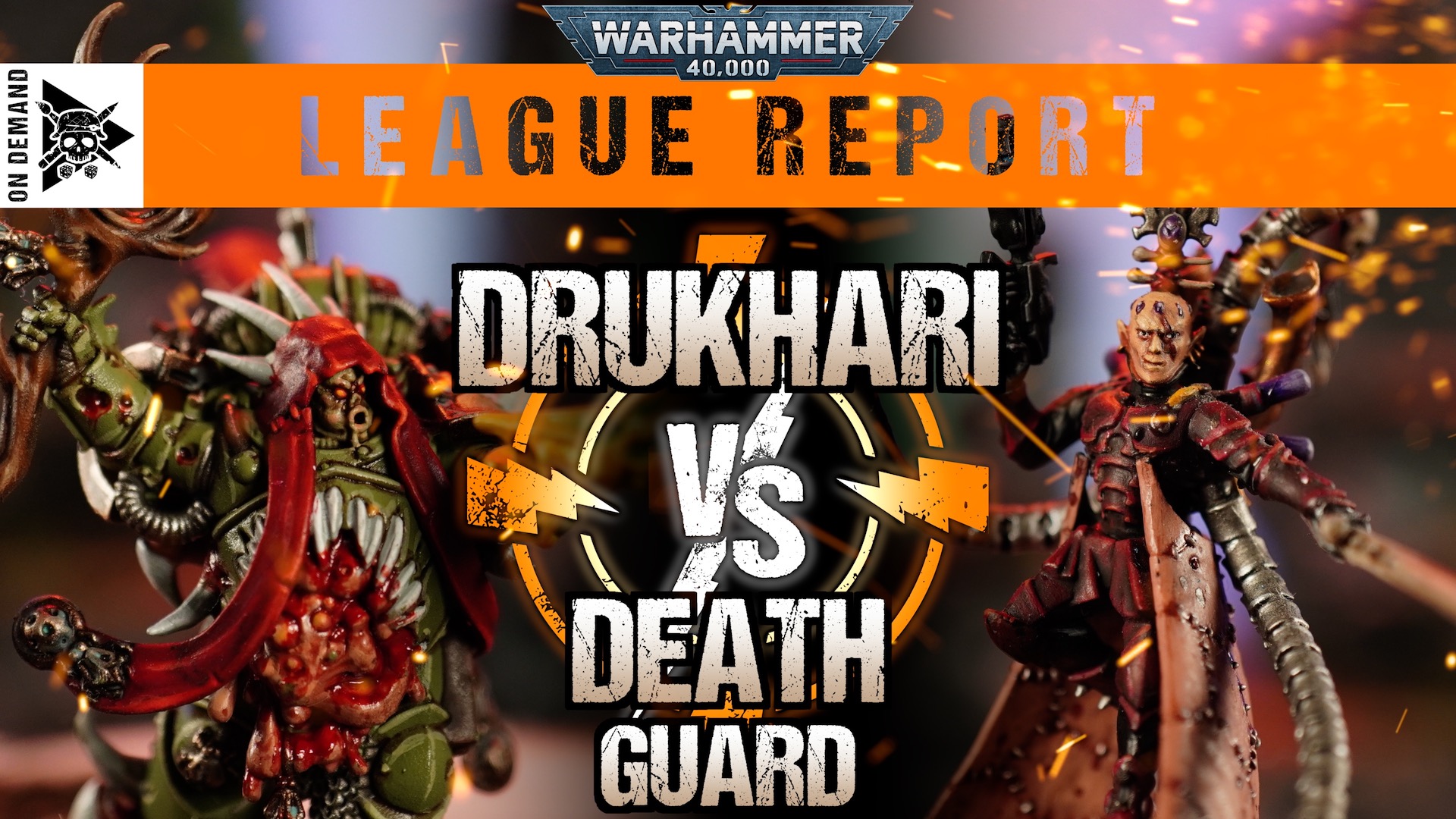 Death Guard vs Drukhari 2000pts Warhammer 40,000 League Report