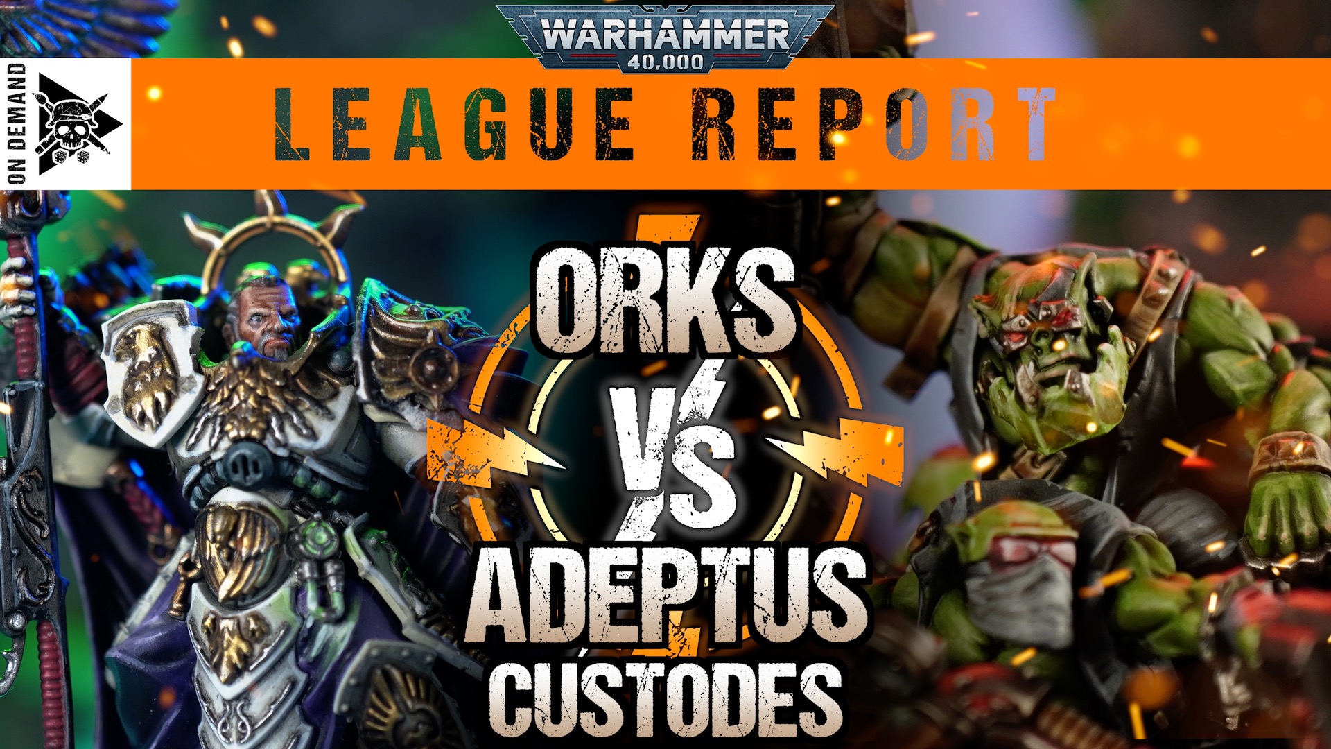 Orks vs Adeptus Custodes 2000pts Warhammer 40,000 League Report