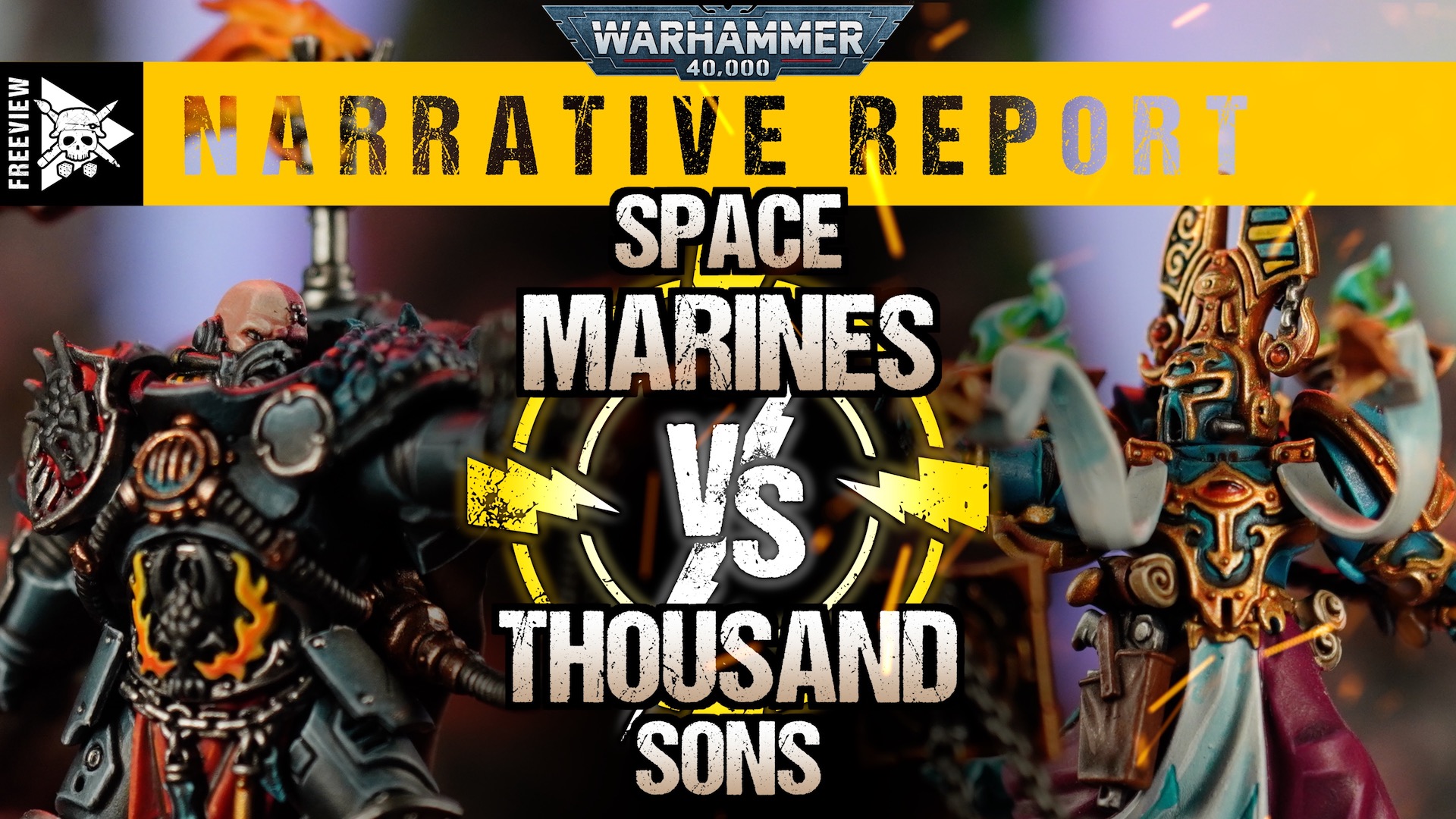 Space Marines vs Thousand Sons 1750pts Warhammer 40,000 Narrative Report Tabletop Tactics