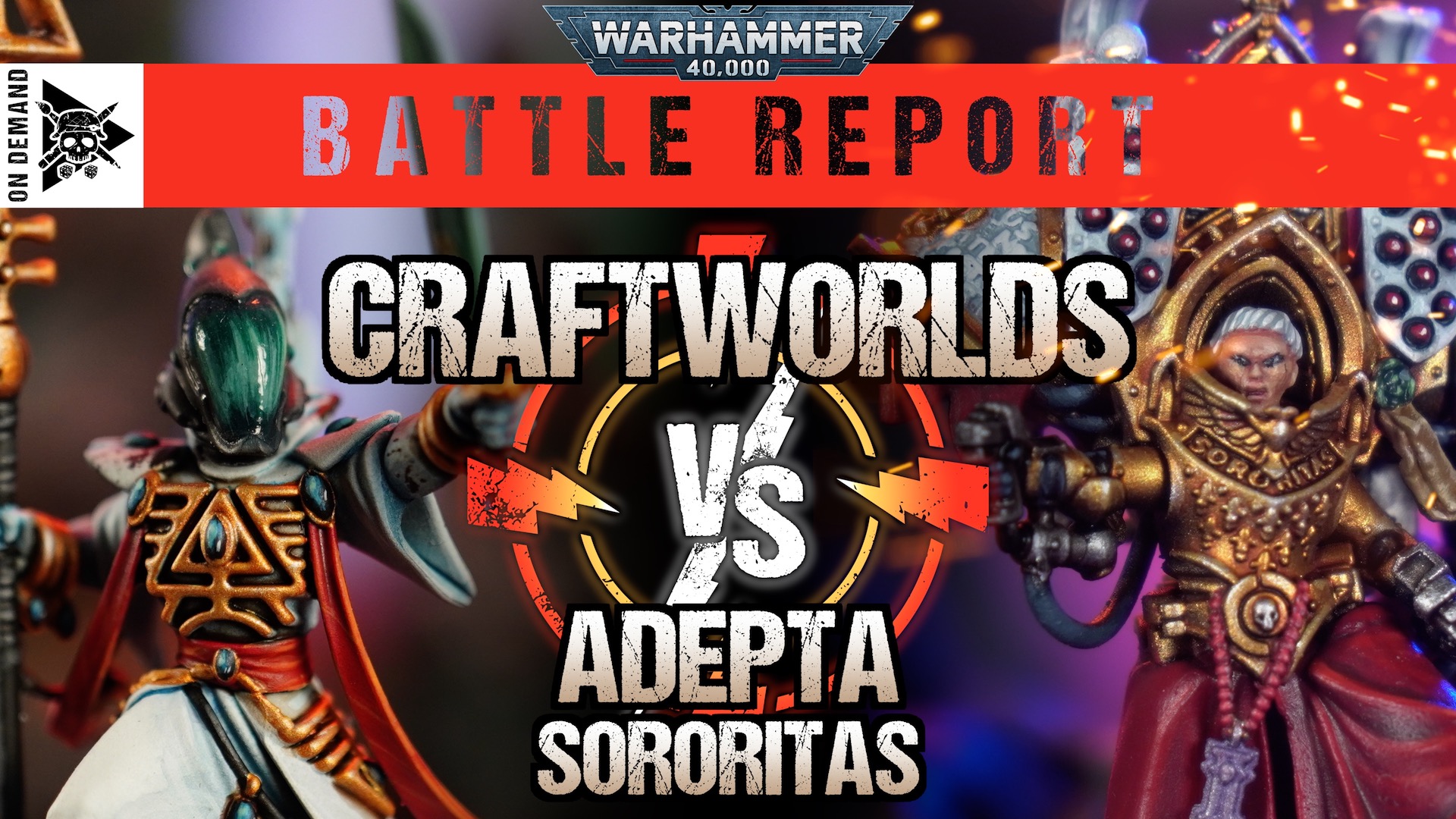 Craftworlds vs Adepta Sororitas 2000pts Warhammer 40,000 Battle Report Tabletop Tactics