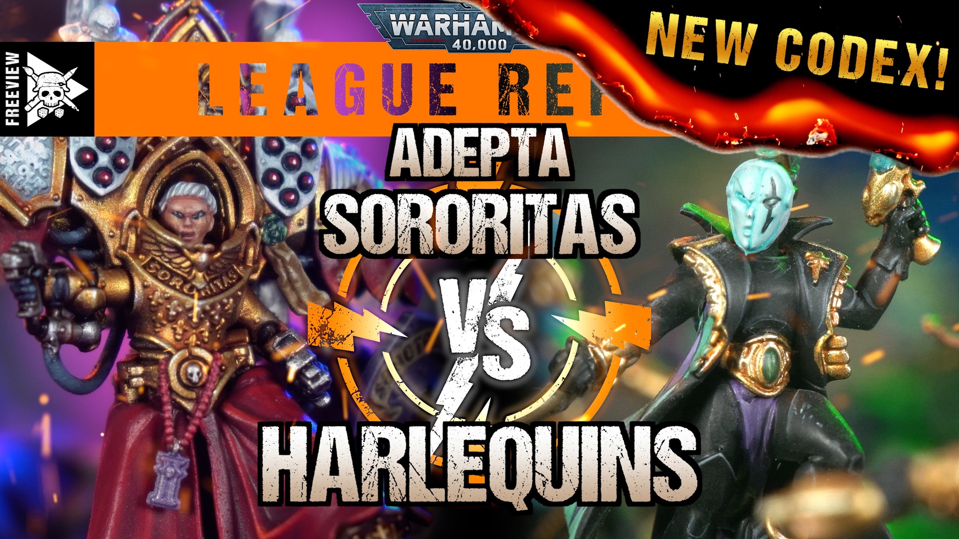 Adepta Sororitas vs Harlequins 2000pts Warhammer 40,000 League Report